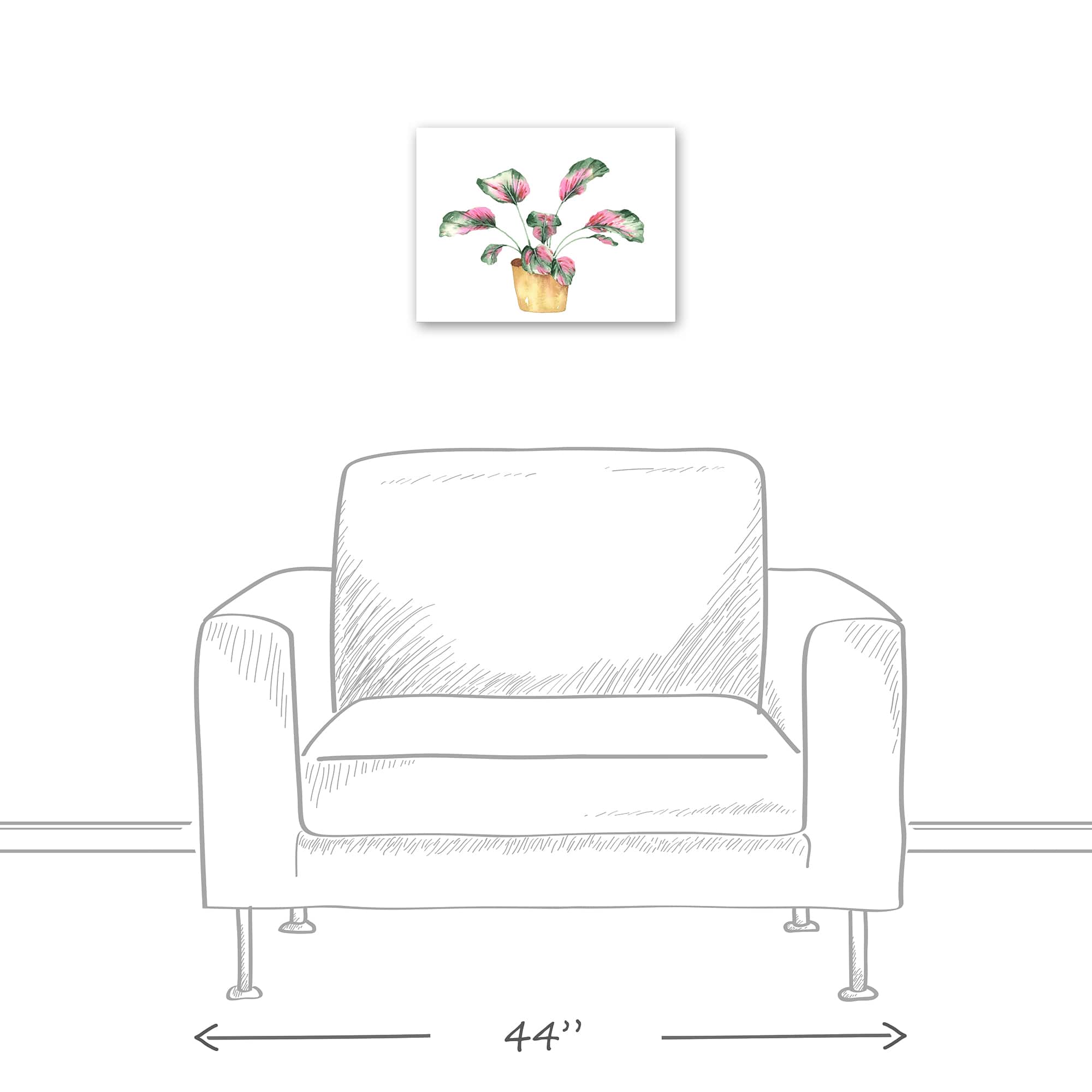 Coastal Beach Plant 16" x 12" Canvas Wall Art