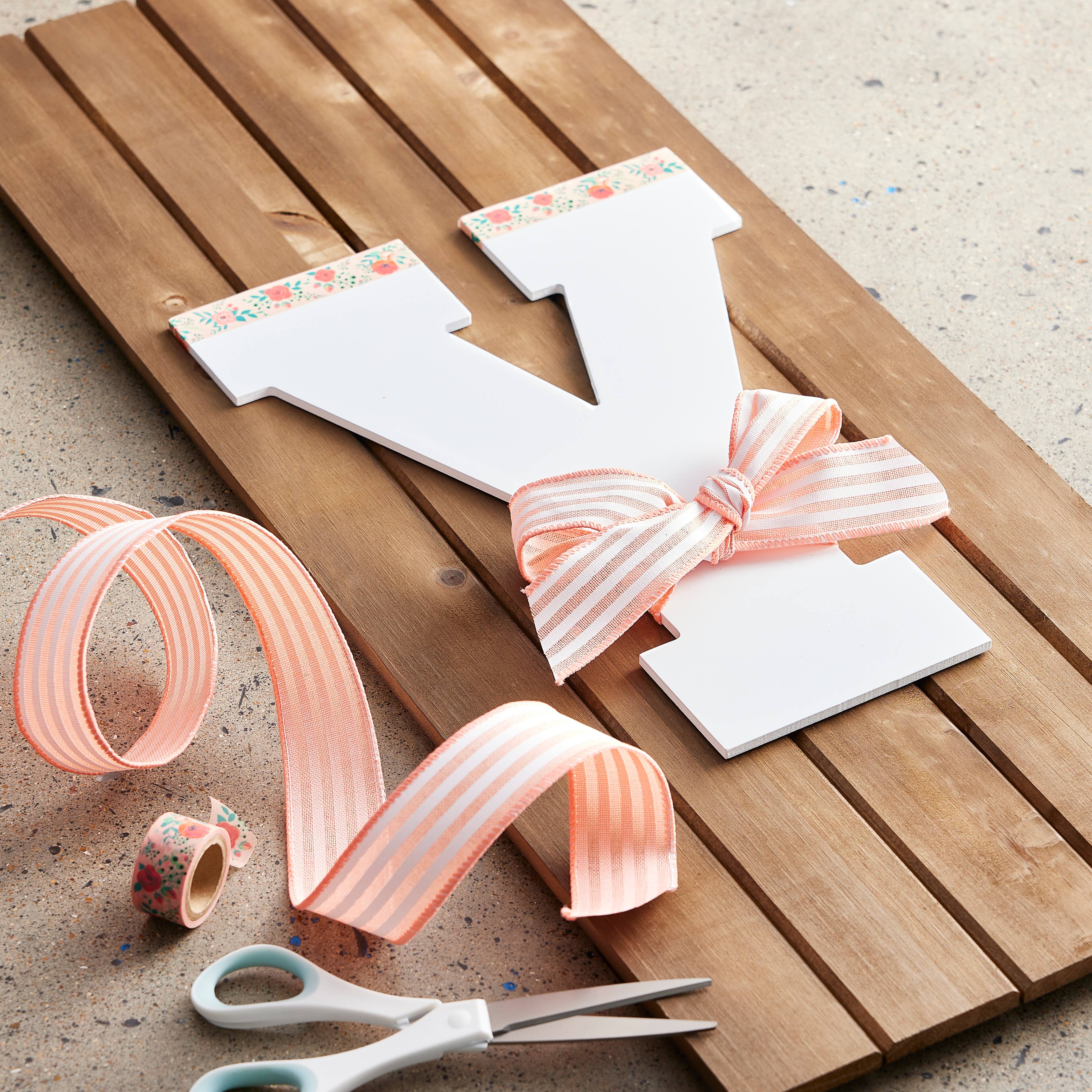 13" White MDF Uppercase Letter by Make Market®