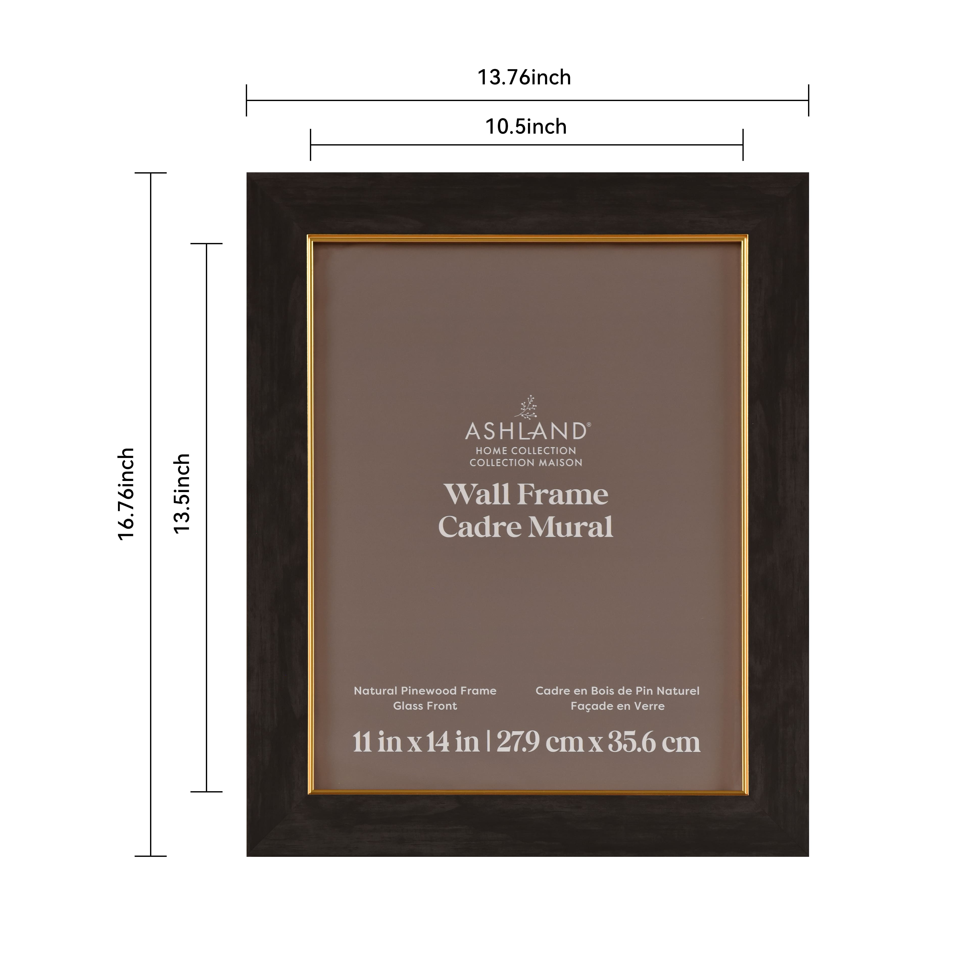 Home Black Wash with Gold Fillet Wood Wall Frame by Ashland®
