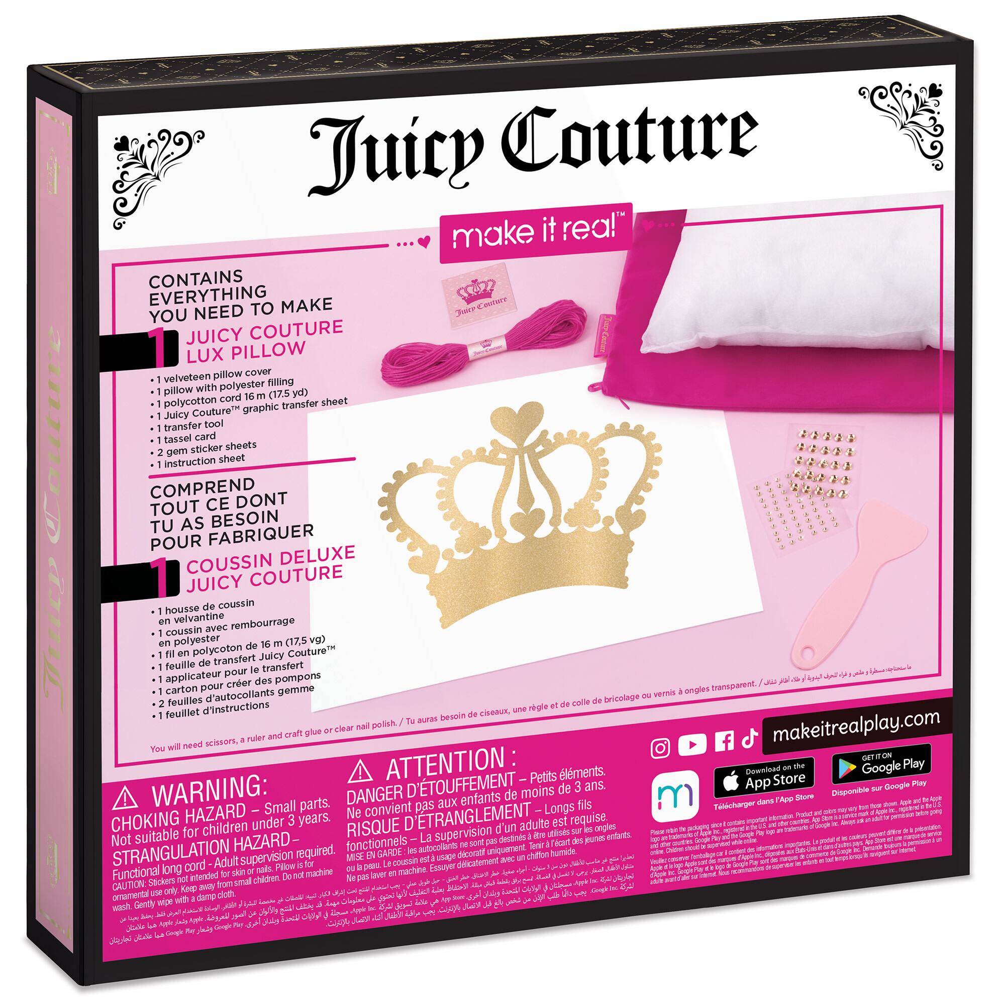 Make It Real™ Juicy Couture DIY Lux Pillow Kit
