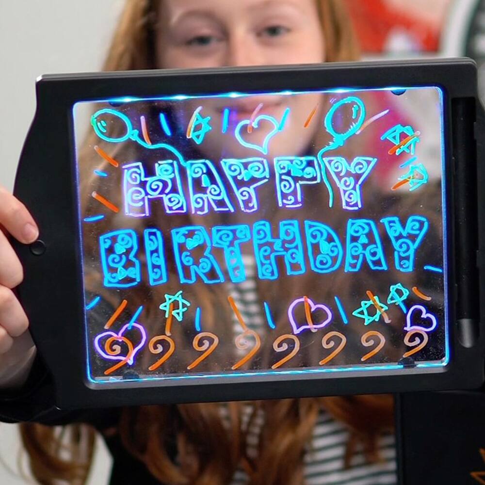 Marvin's Magic Black Glow Art Neon Effect Drawing Board