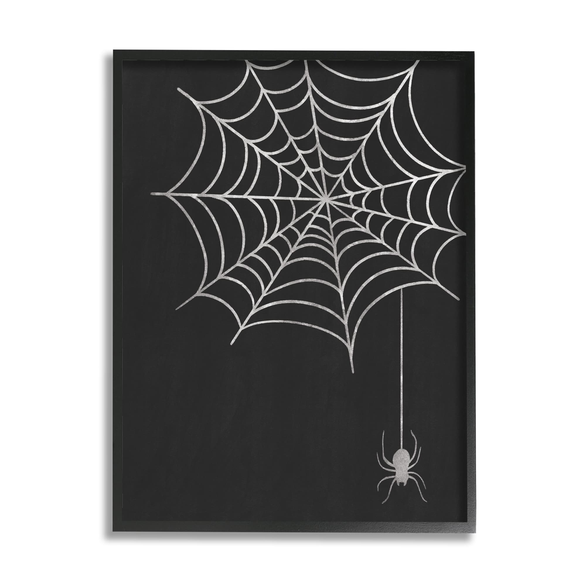 Stupell Industries Dangling Spider Web Insect Framed Giclee Art