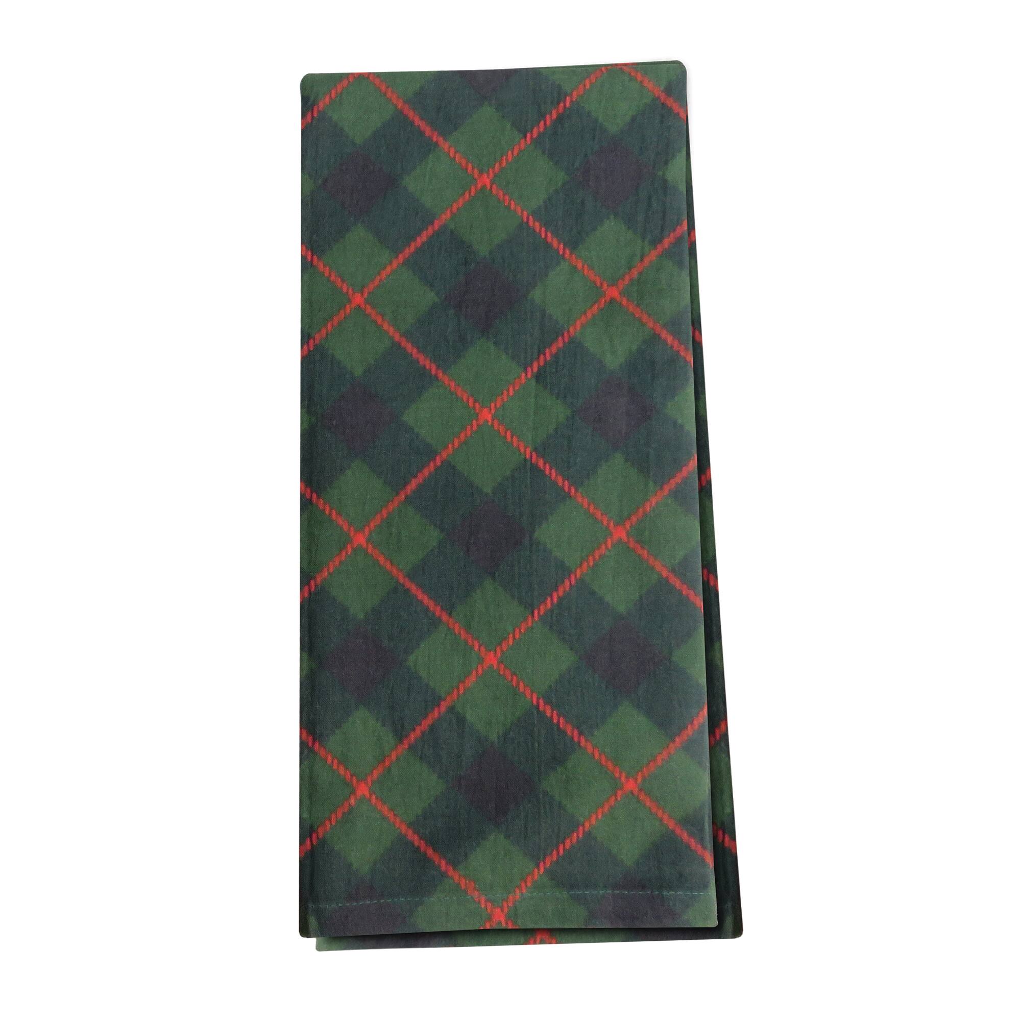 Melrose Plaid & Merry Christmas Tea Towels Set