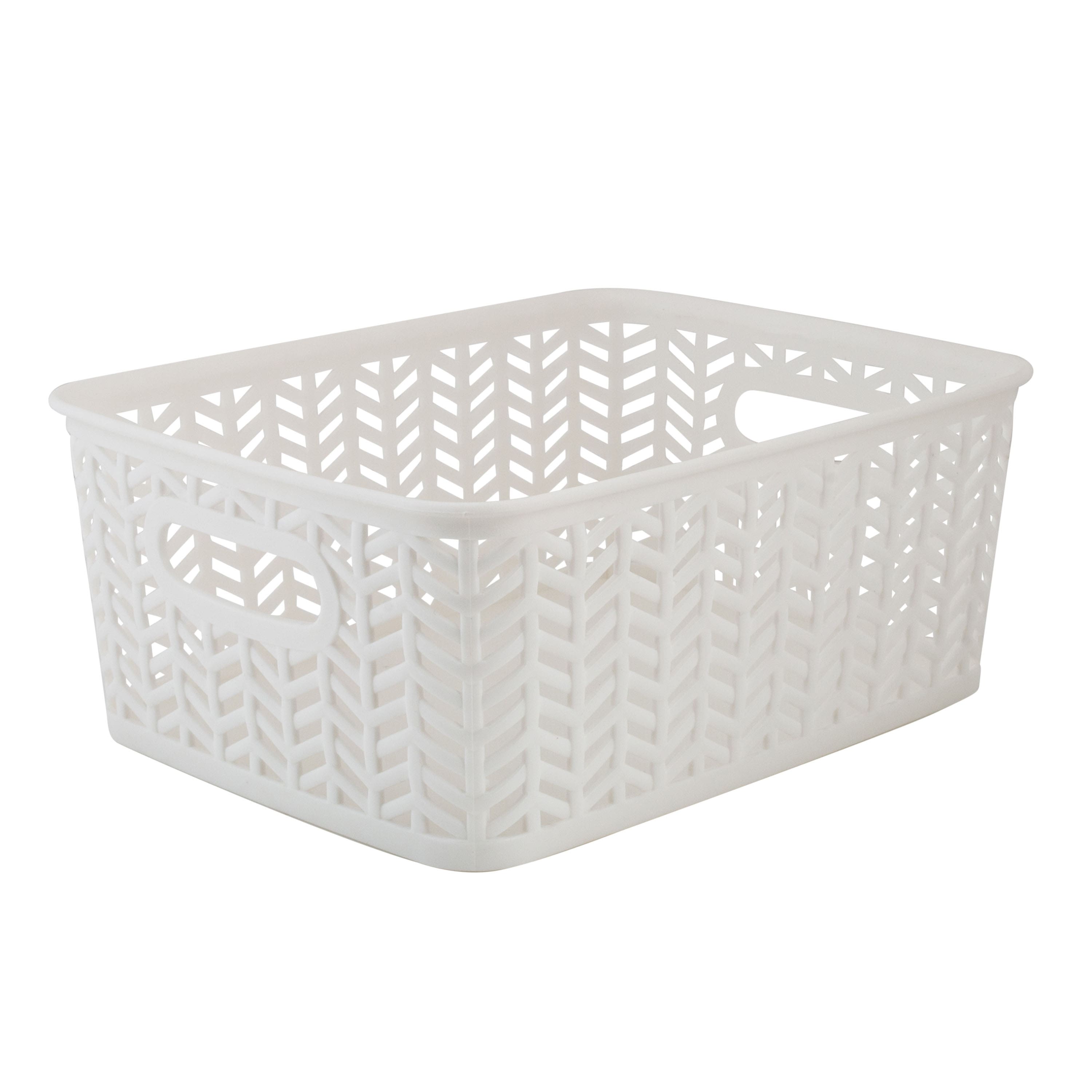Simplify Small Herringbone Storage Bin