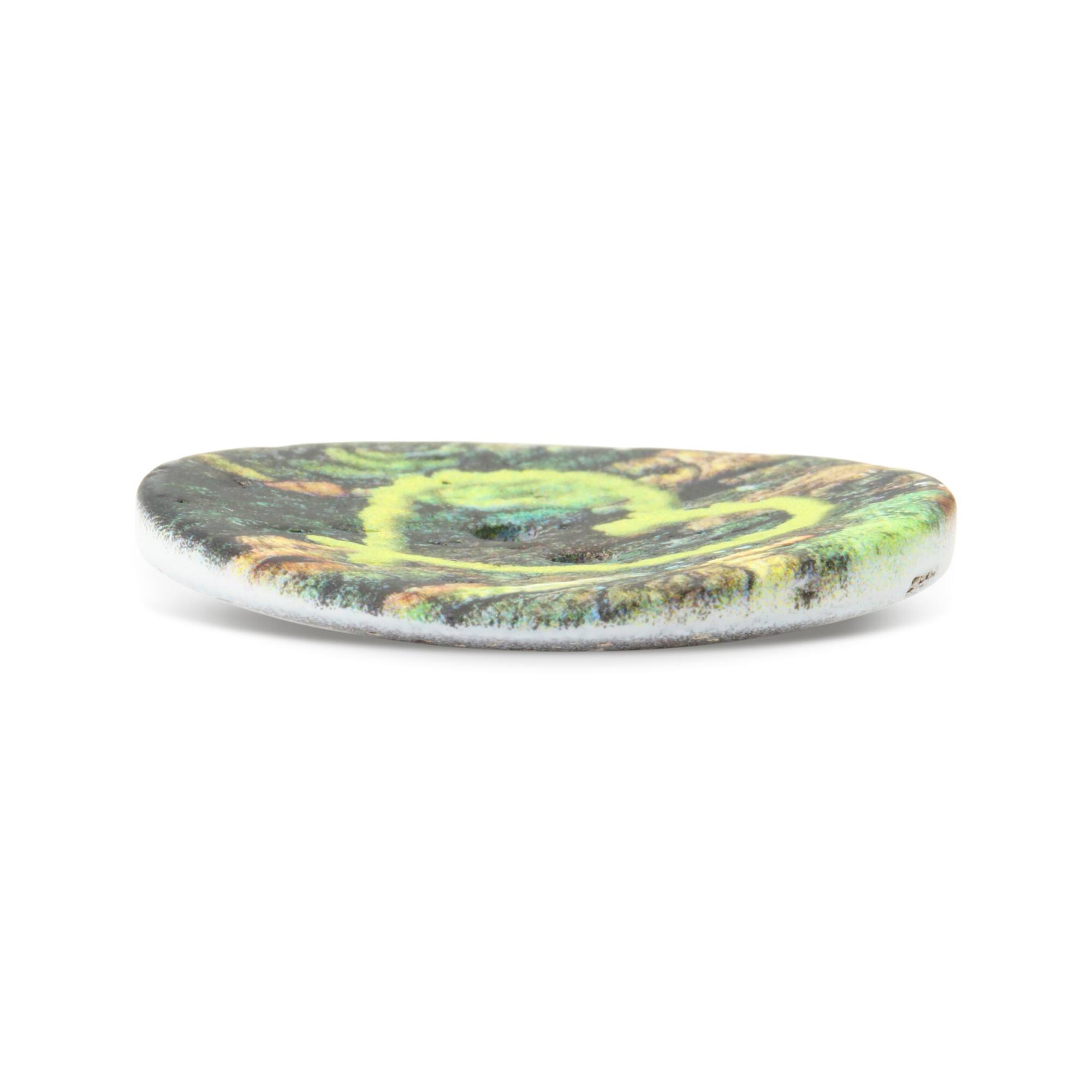 Dritz® 30mm Light Green Sustainable Coconut Round Heart Button, 3ct.