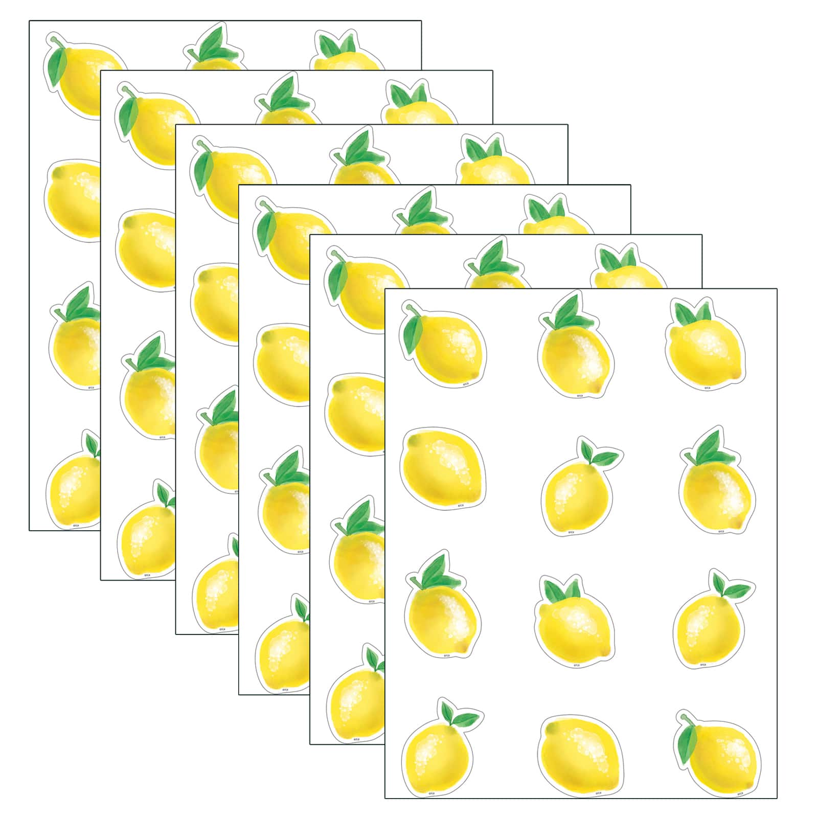 Teacher Created Resources Mini Lemon Zest Accents, 6 Packs of 36