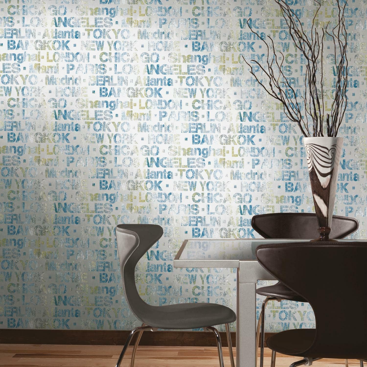 RoomMates Cities Of The World Peel & Stick Wallpaper