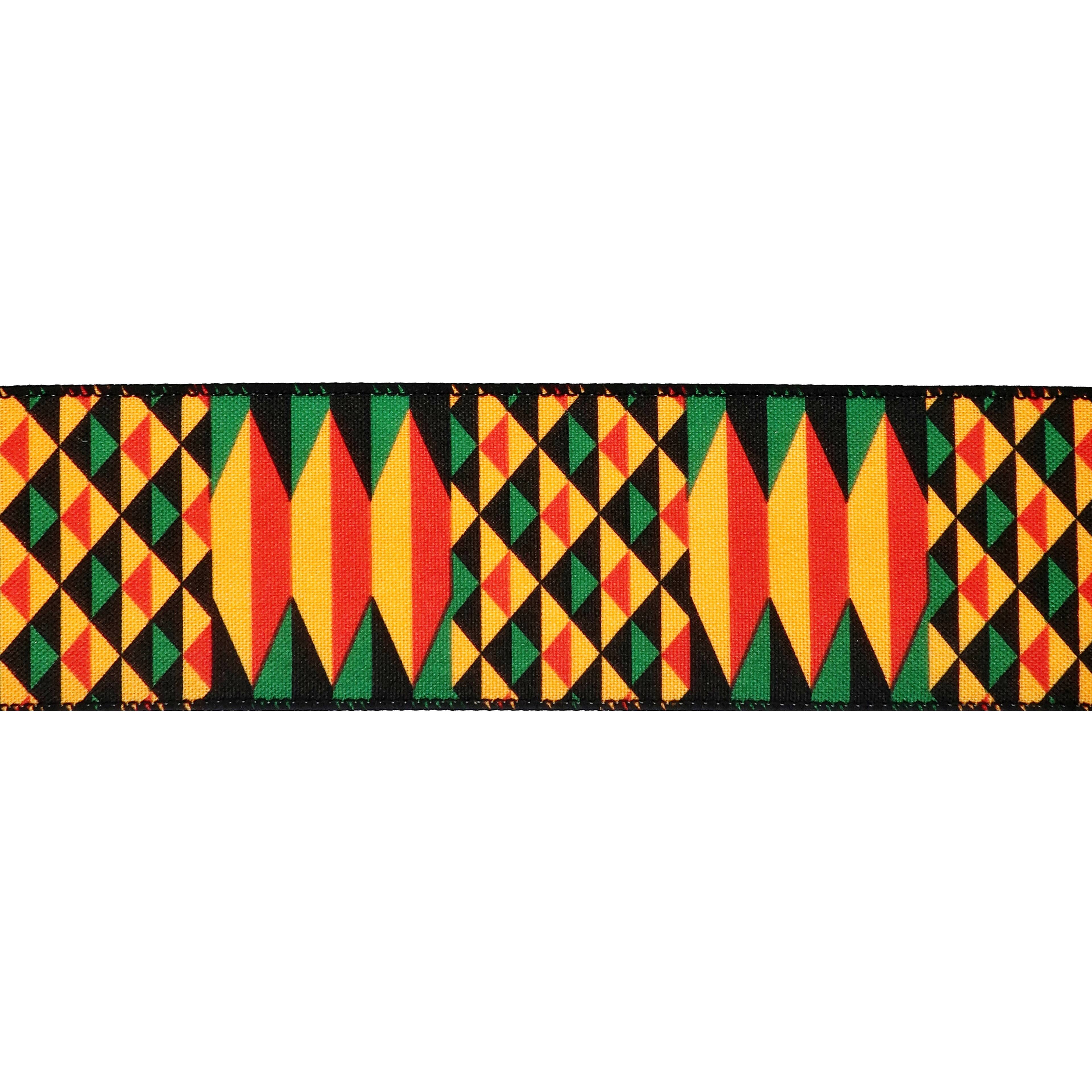 12 Pack: 2.5" x 3yd. Faux Linen Wired Geometric Ribbon by Celebrate It™