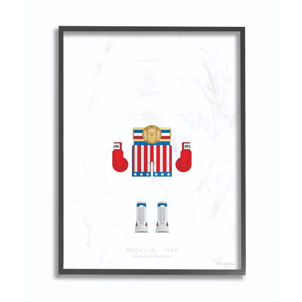 Stupell Industries Rocky Wall Art in Black Frame