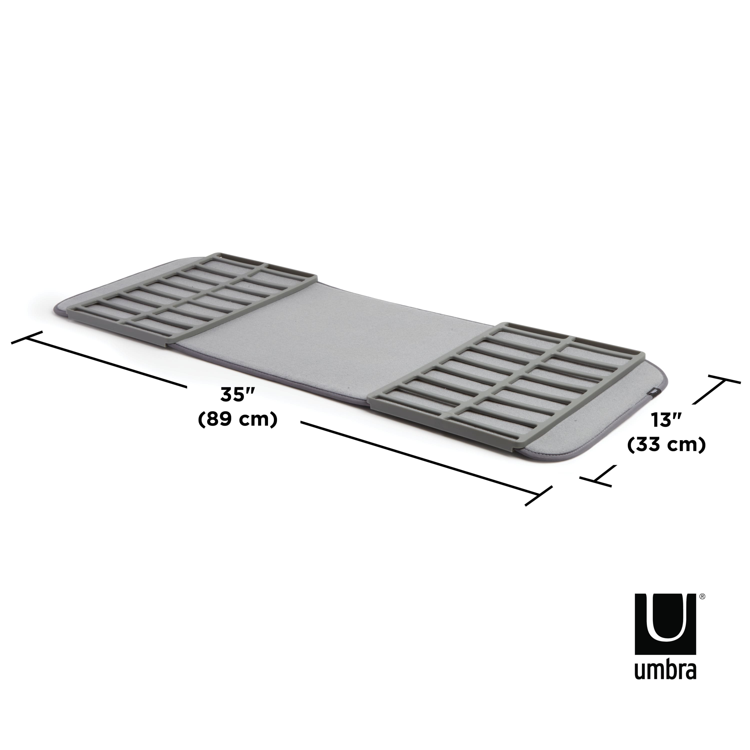 Umbra 36" x 13" Charcoal Shoe Dry Mat