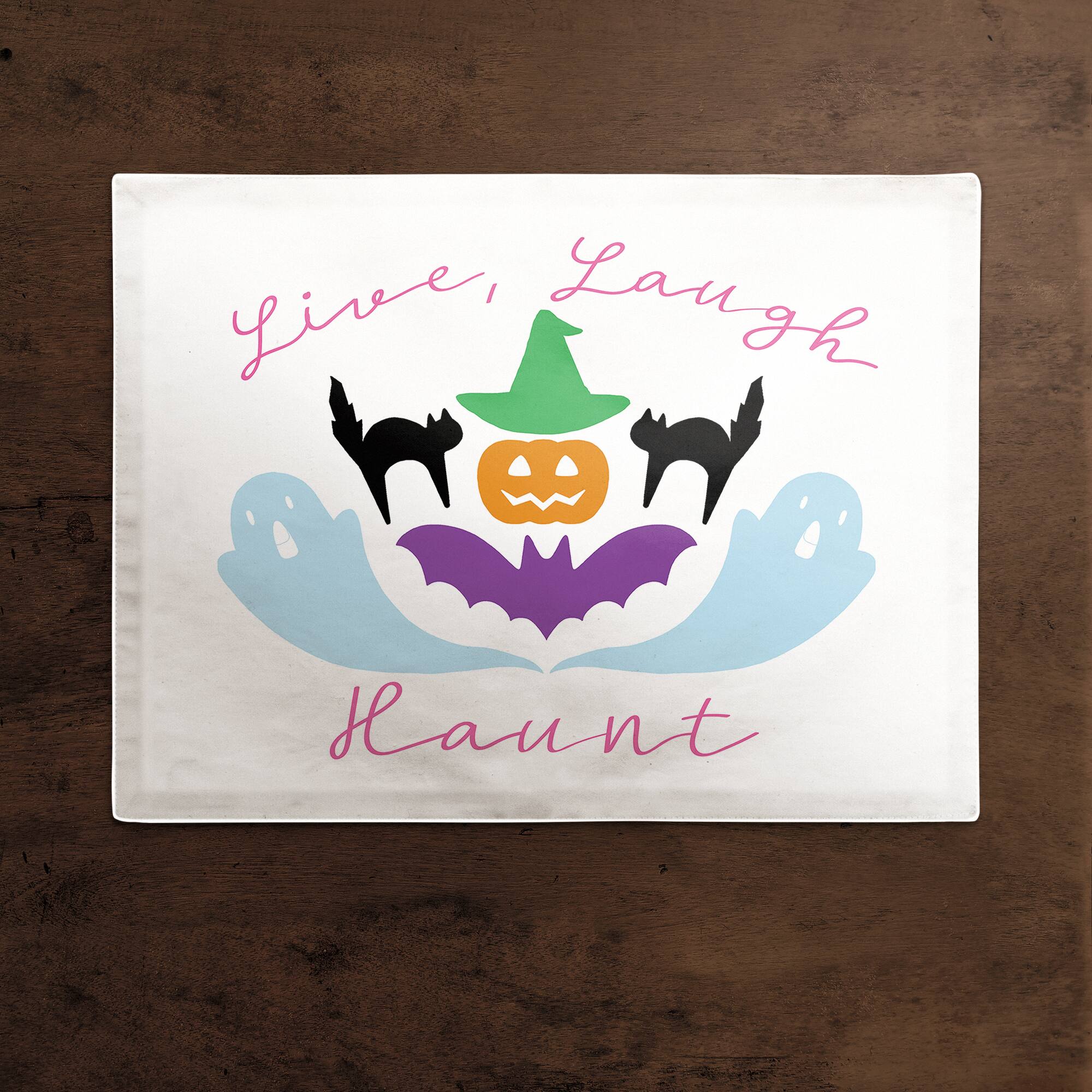 Live Laugh Haunt Poly Twill Placemat