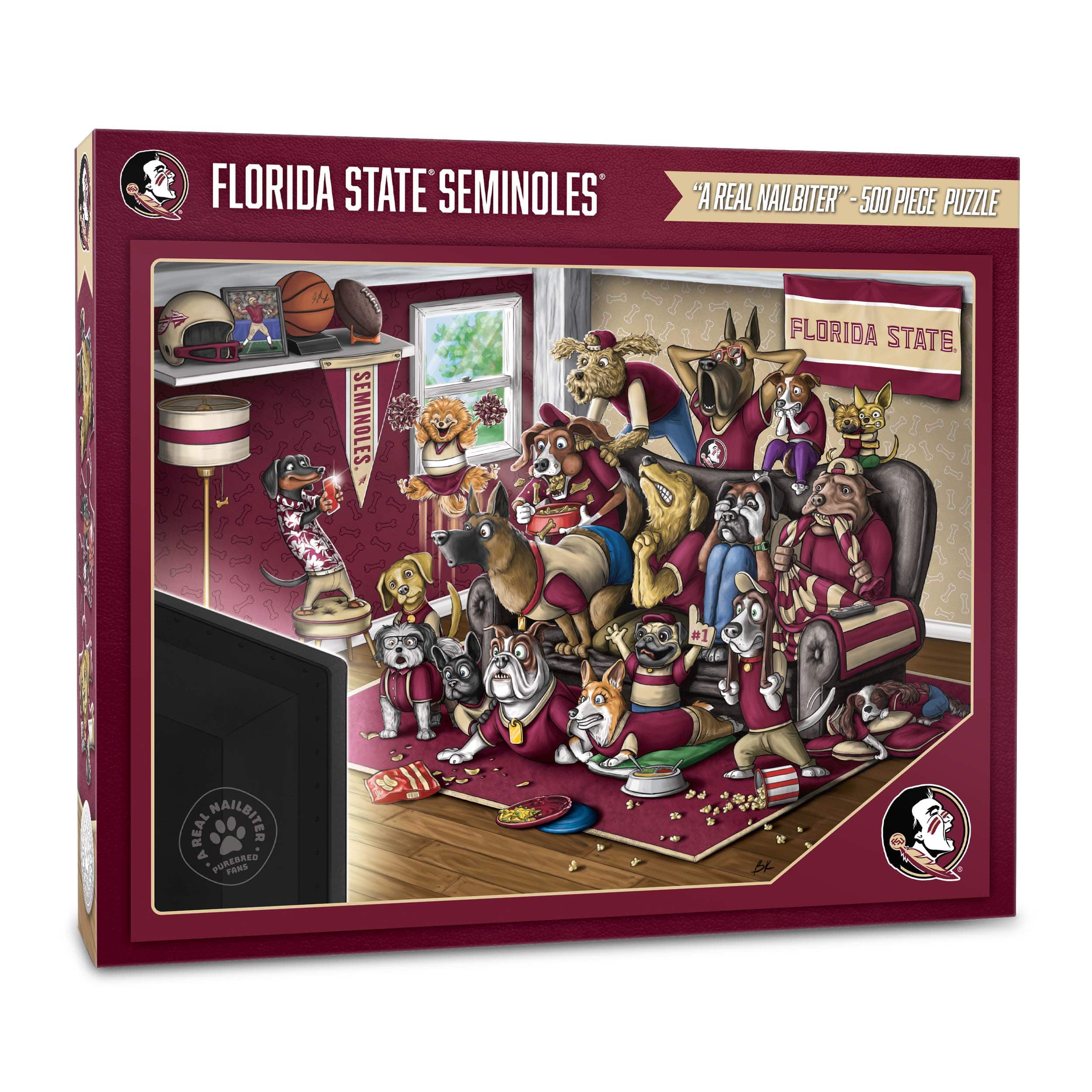 College Football Purebred Fans A Real Nailbiter 500 Piece Puzzle