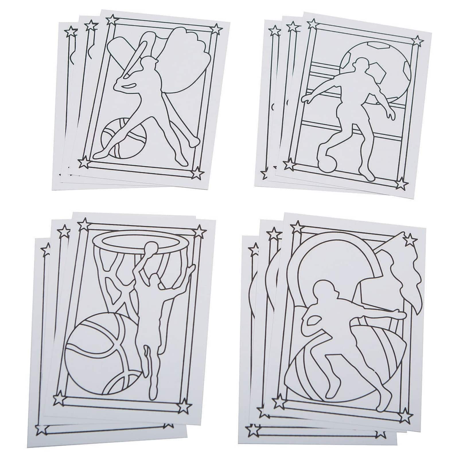 S&S Worldwide® Sports Sand Art Board, 12ct.