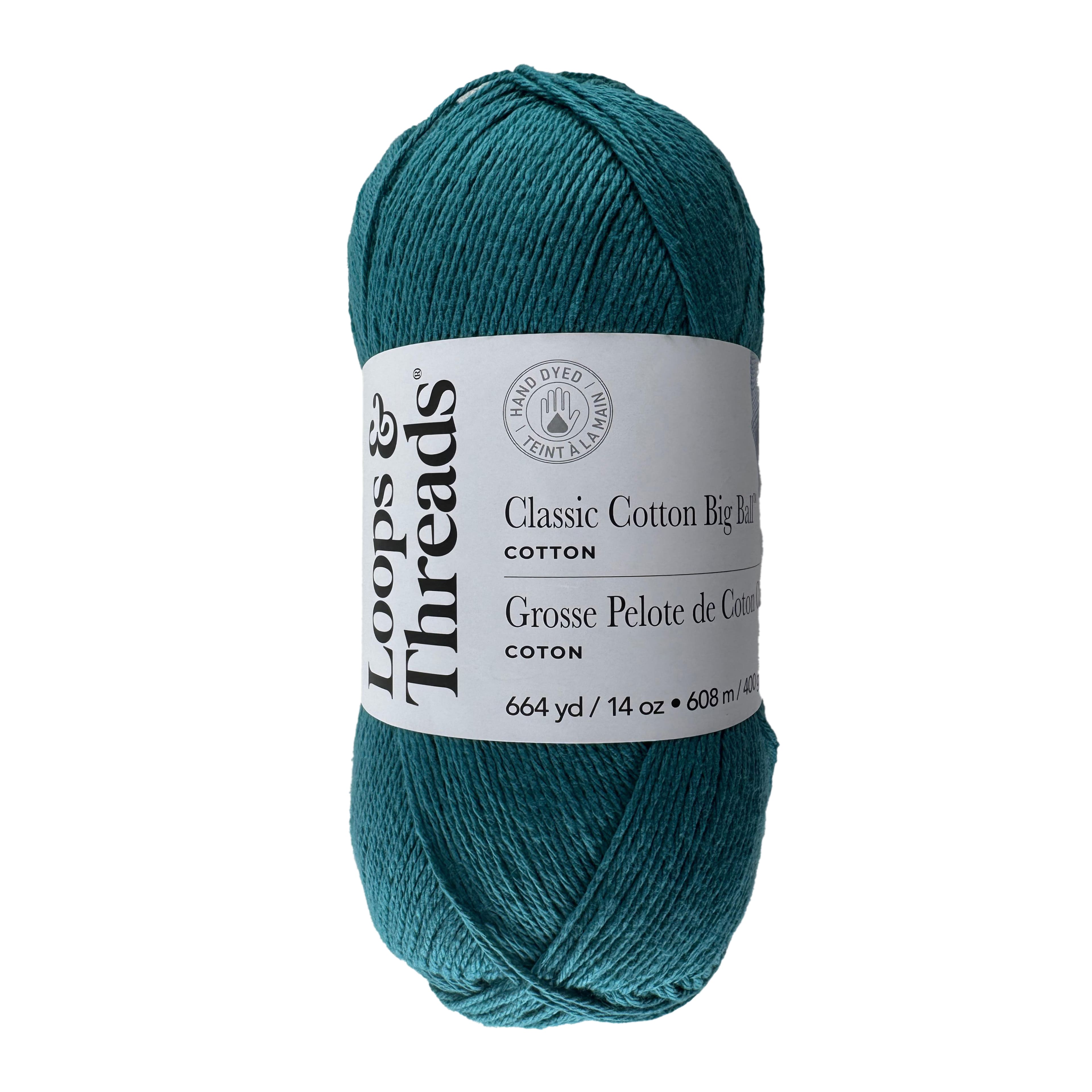 Classic Cotton Big Ball™ Solid Yarn by Loops & Threads®