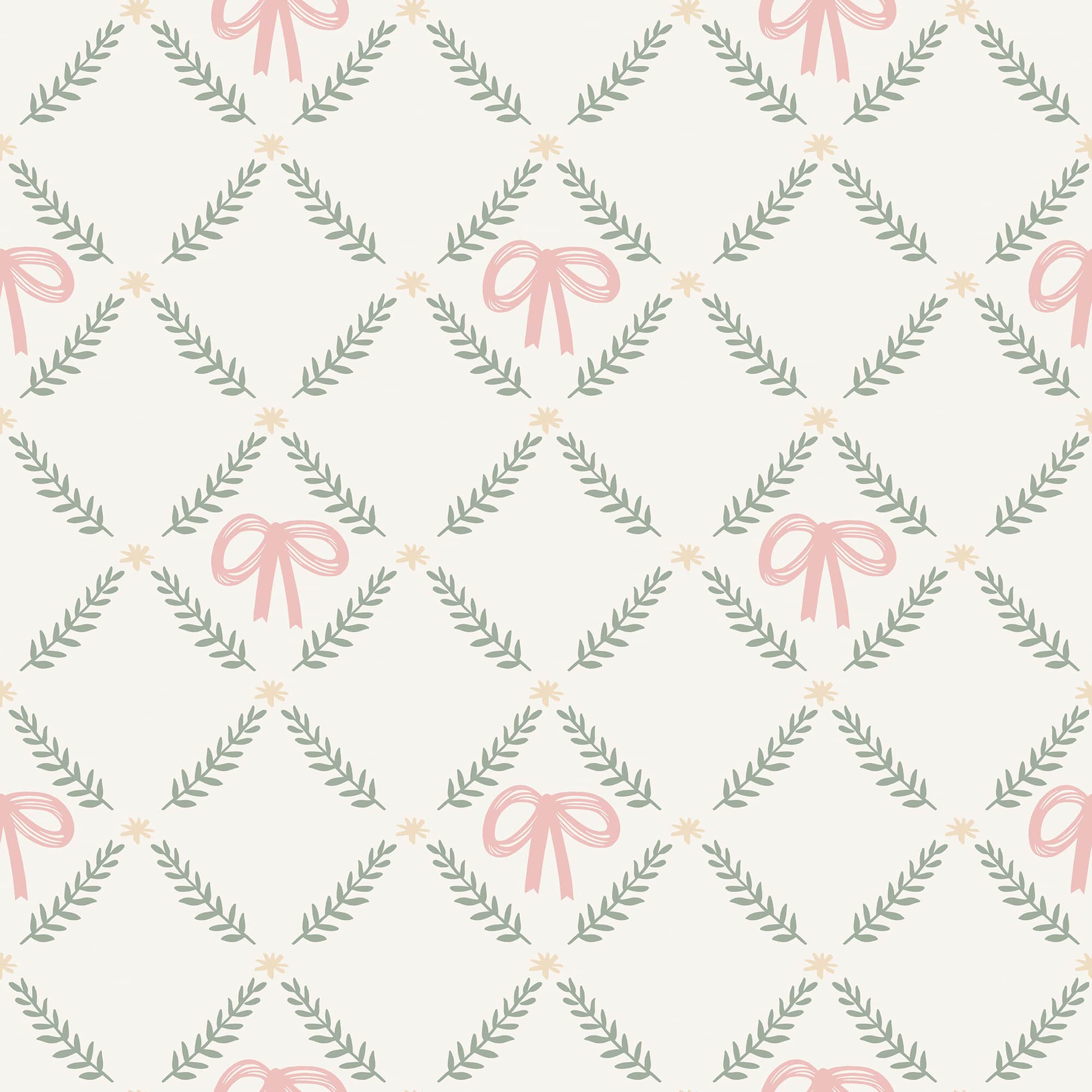 Designs Direct Heirloom Bow Trellis Peel & Stick Wallpaper
