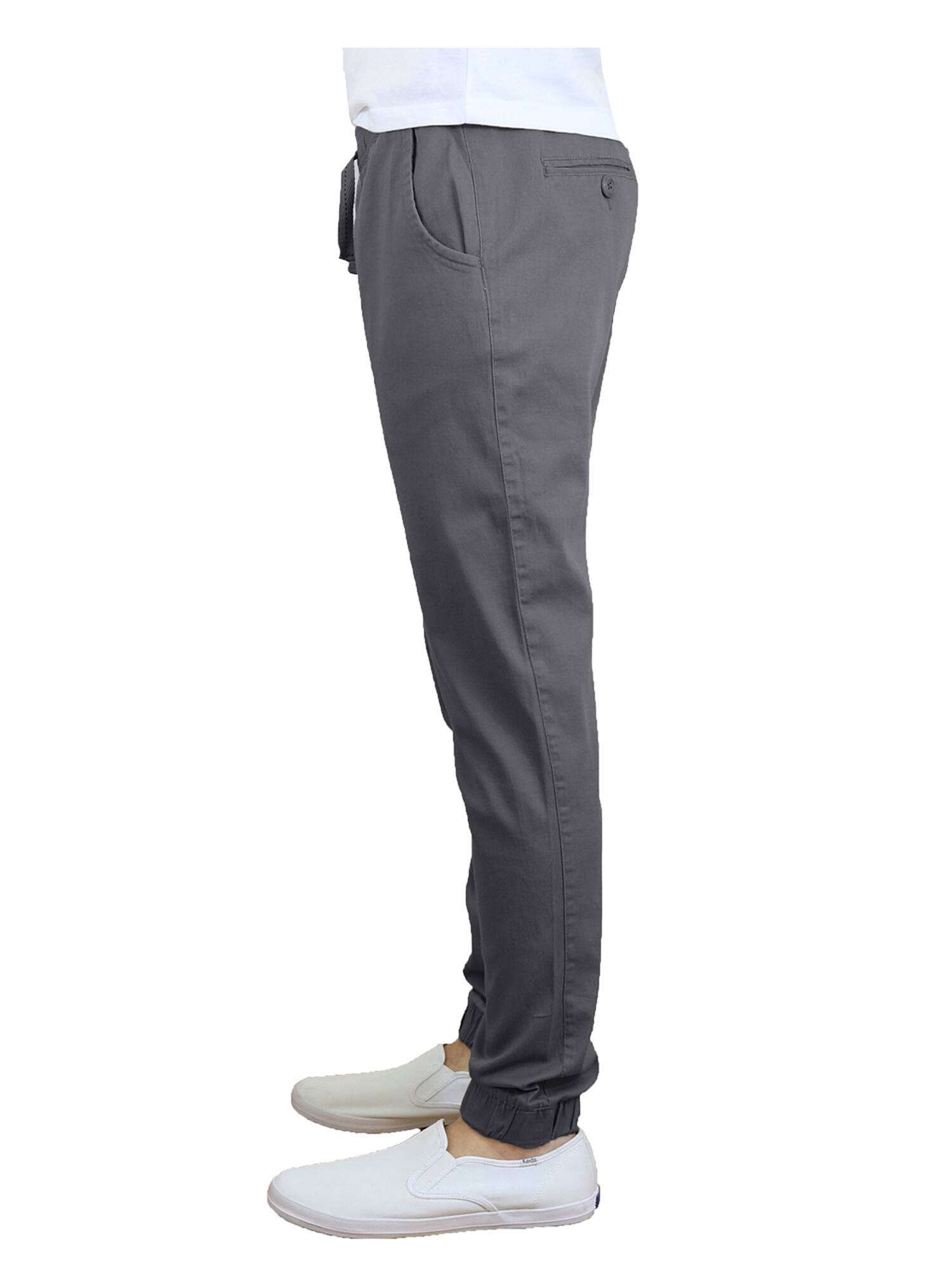 Galaxy By Harvic Slim Fit Basic Stretch Twill Men's Joggers