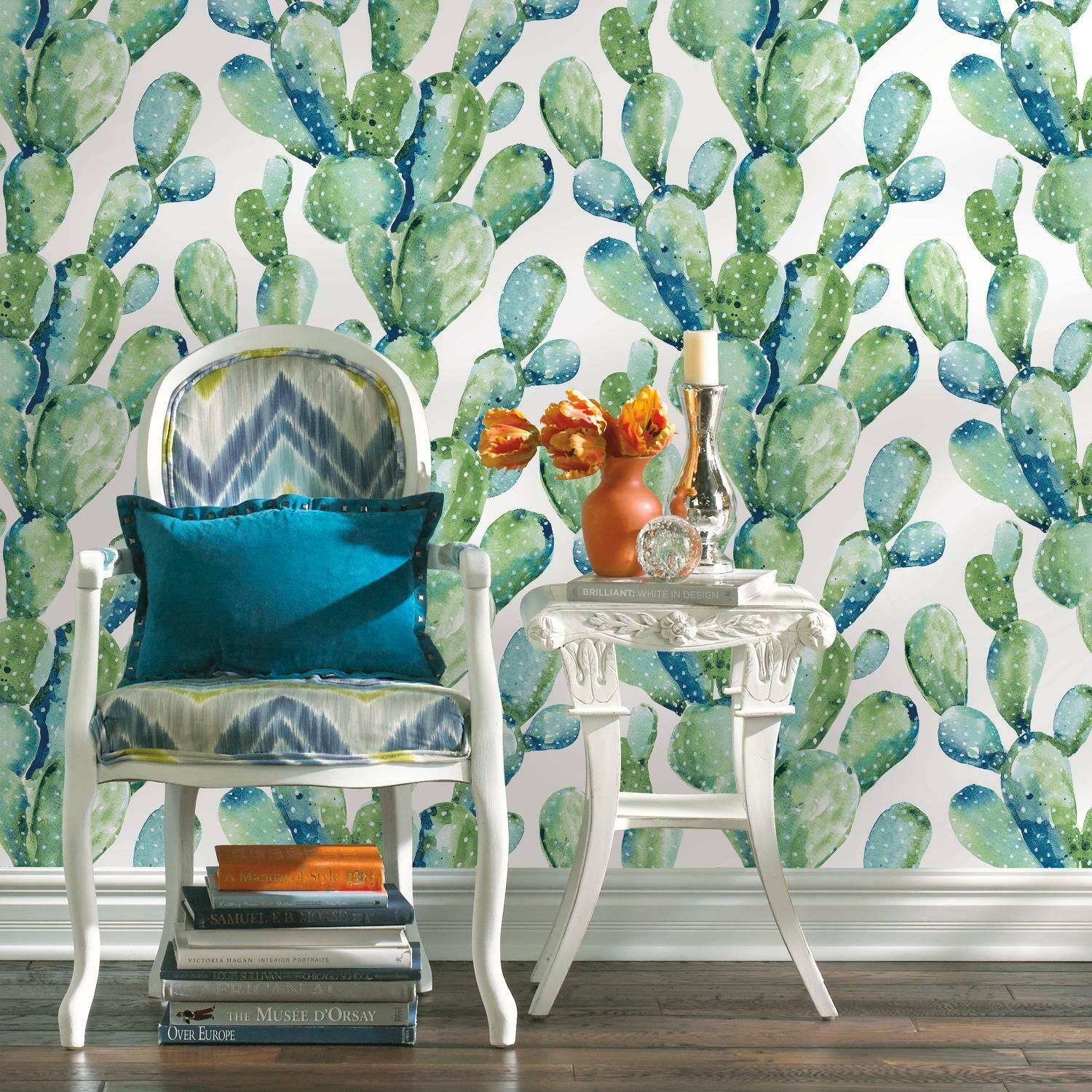 RoomMates Prickly Pear Cactus Peel & Stick Wallpaper