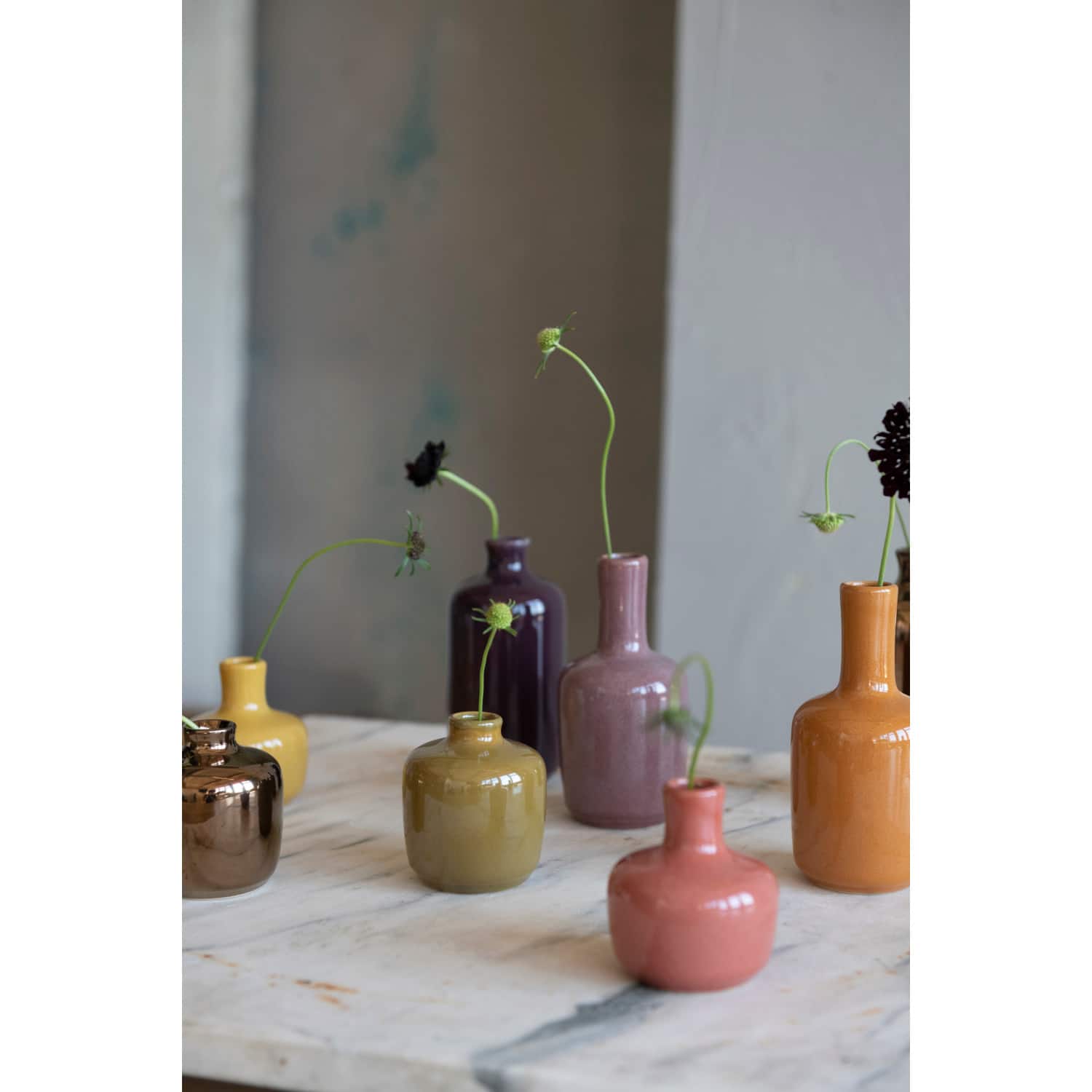 Hello Honey® Reactive Glaze Stoneware Vase Set, 8ct.