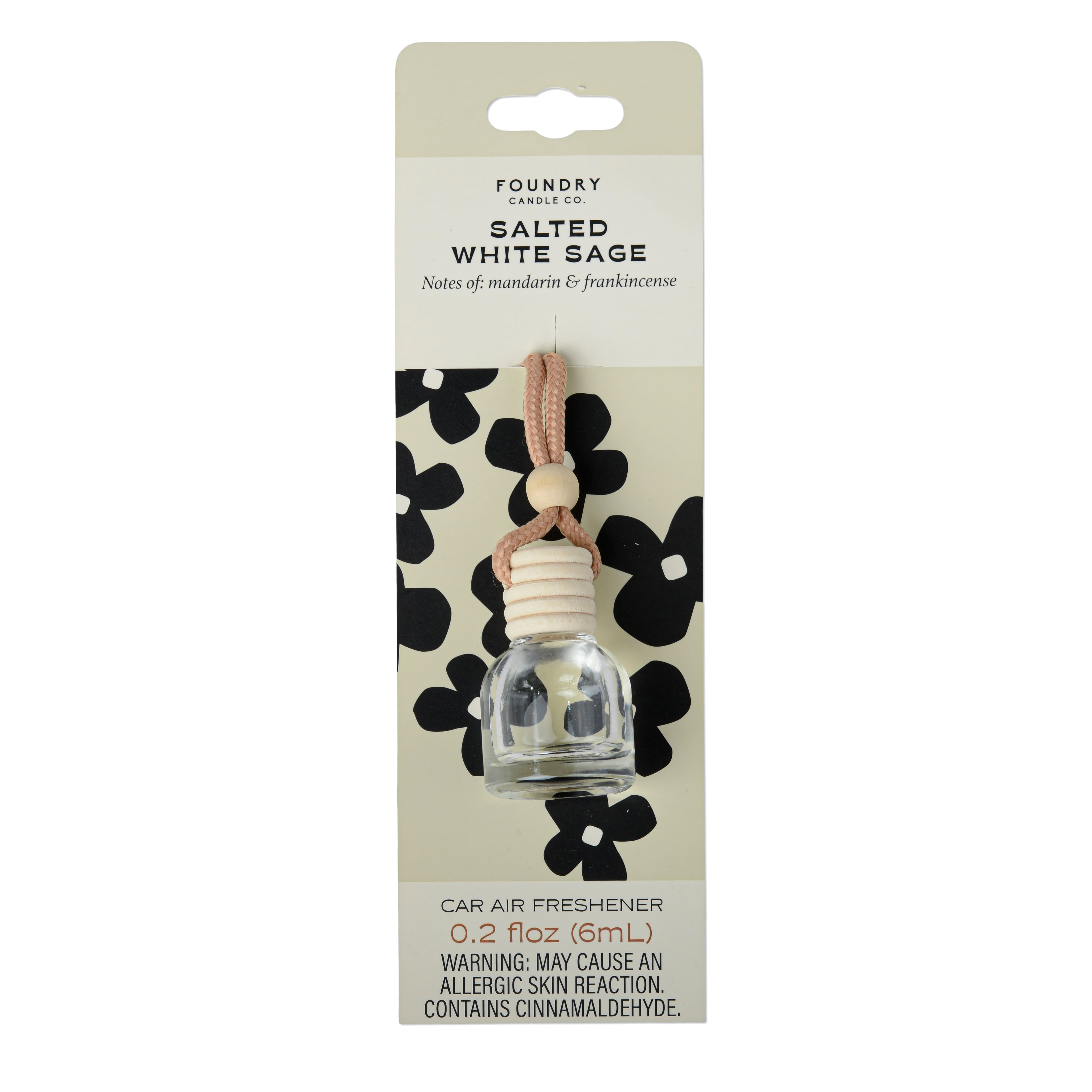 Foundry Candle Co. Salted White Sage Car Air Freshener