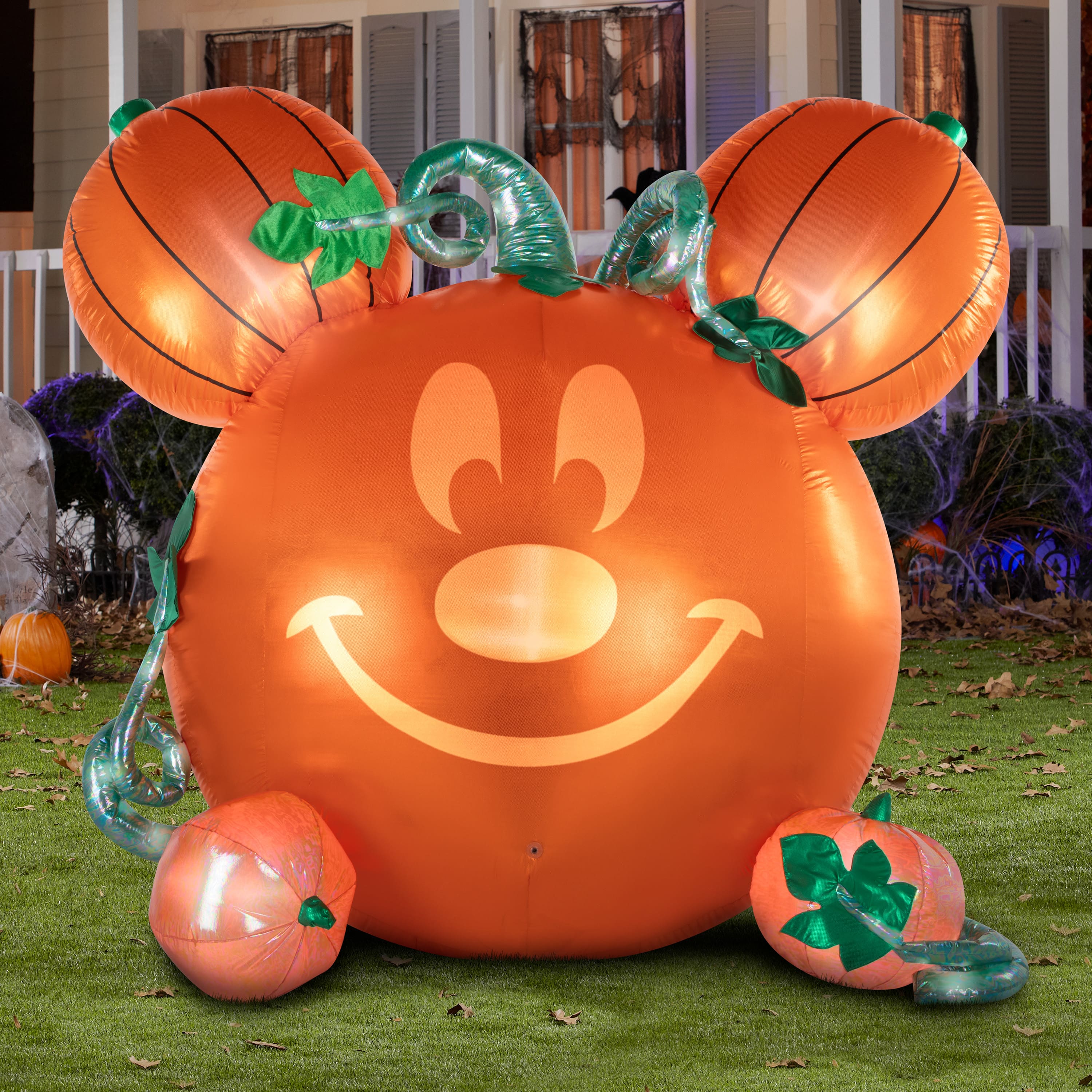 7ft. Airblown® Disney® Inflatable Mickey Mouse Halloween with EmoteGlow™ Face & Monster Mash Lighted Décor