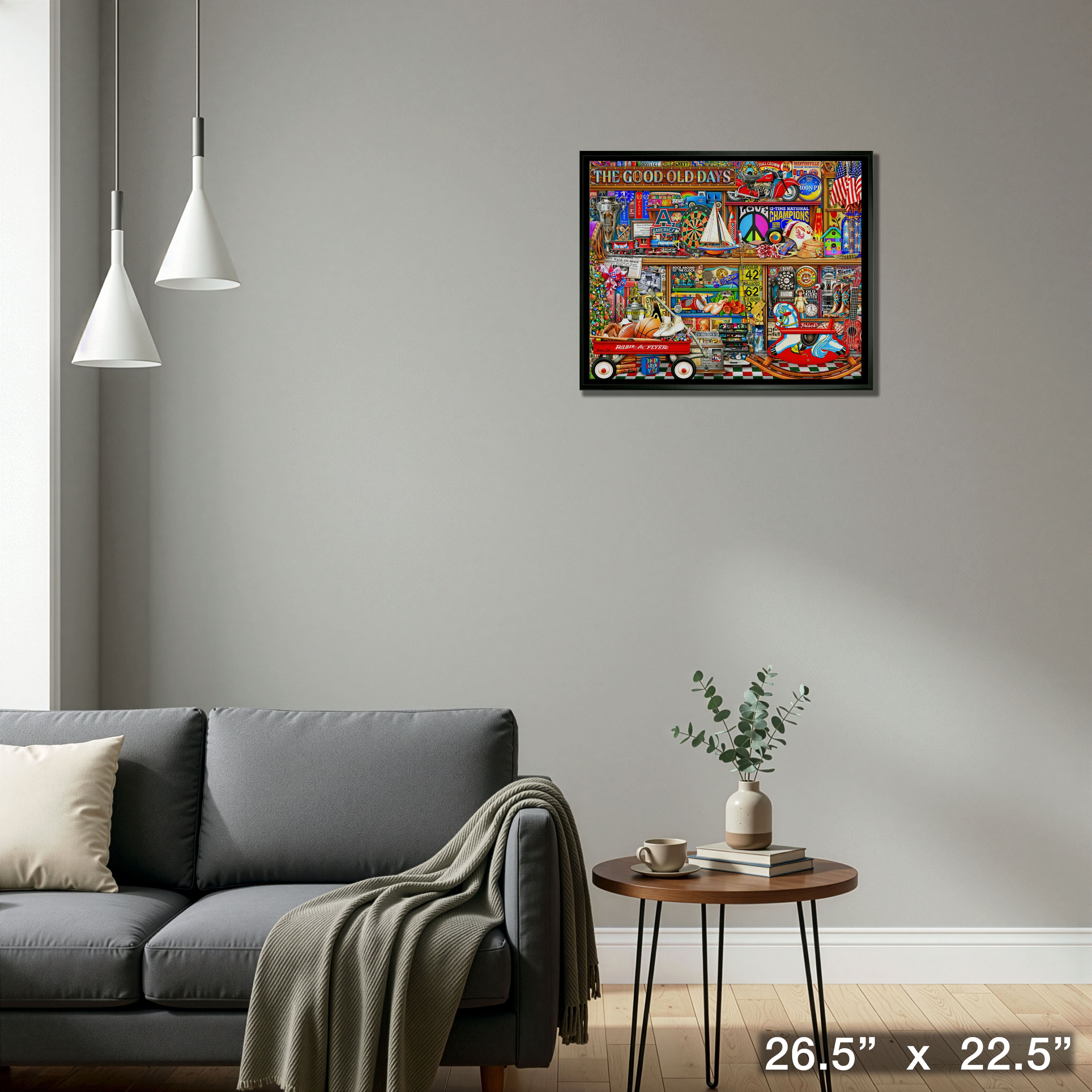 Good Old Days 20" x 29" Framed Canvas by Michael Fishel