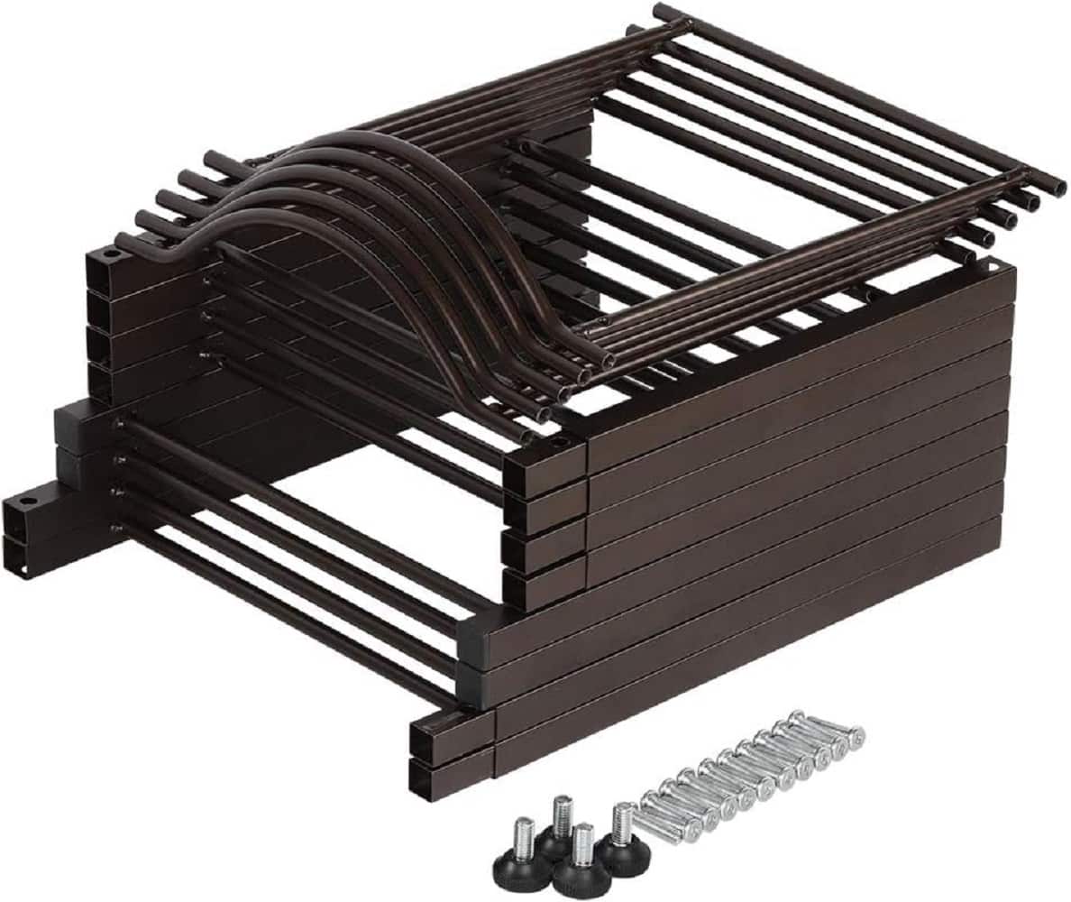 NEX™ Dark Brown 5 Tier 5 Gallon Metal Water Jug Holder Storage Rack