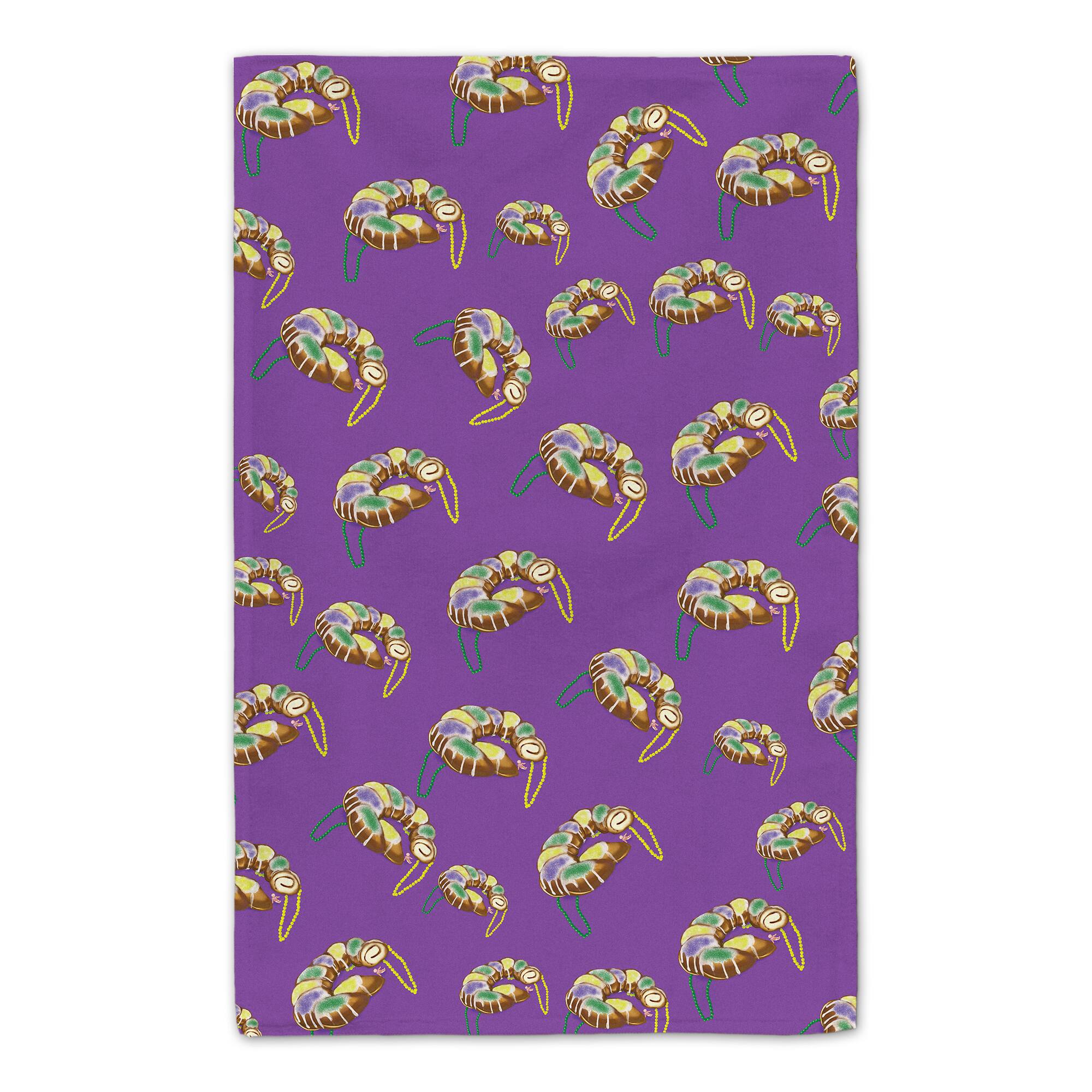 Let Them Eat Cake Mardi Gras Tea Towel Set