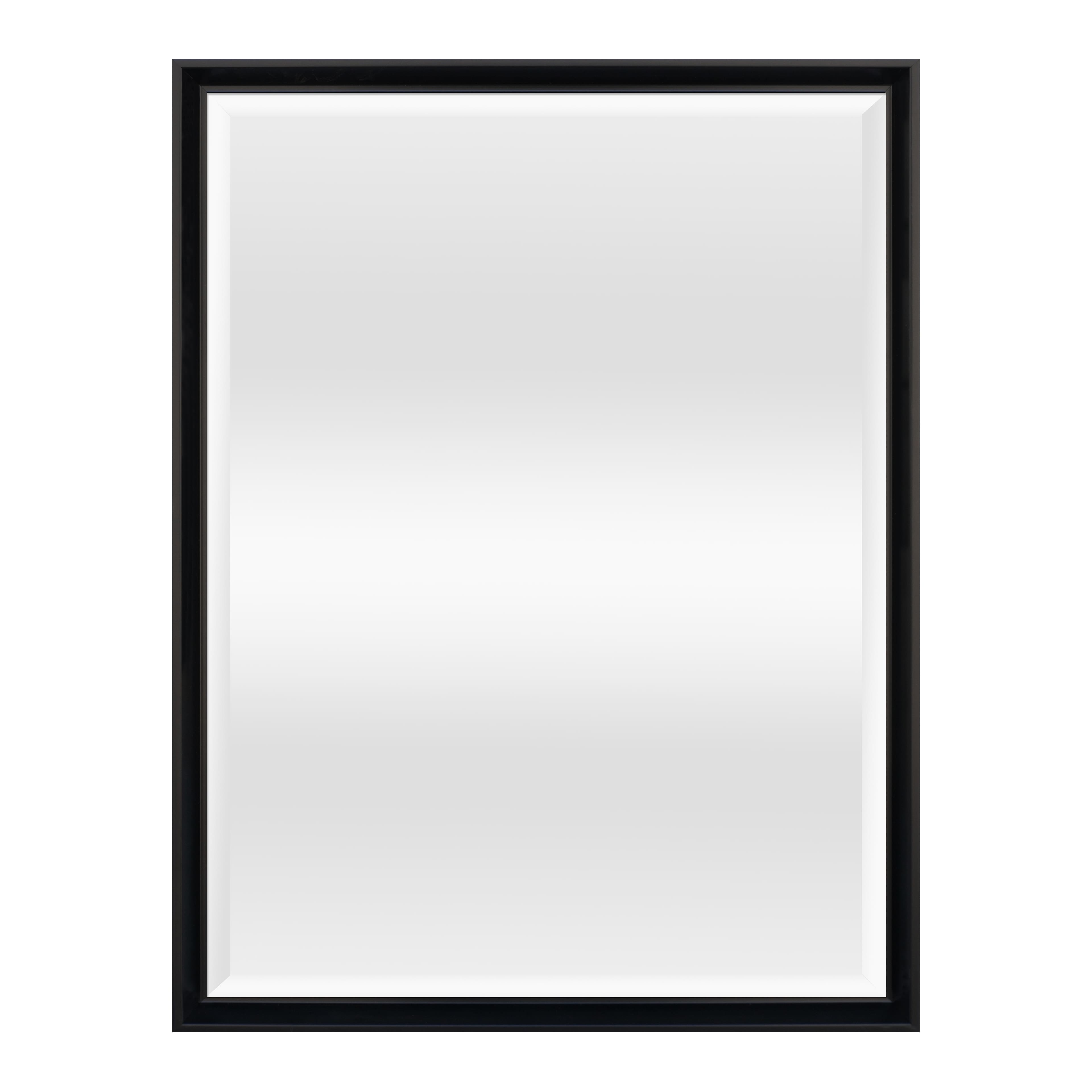 18" x 24" Black Decorative Float Mirror by Ashland®