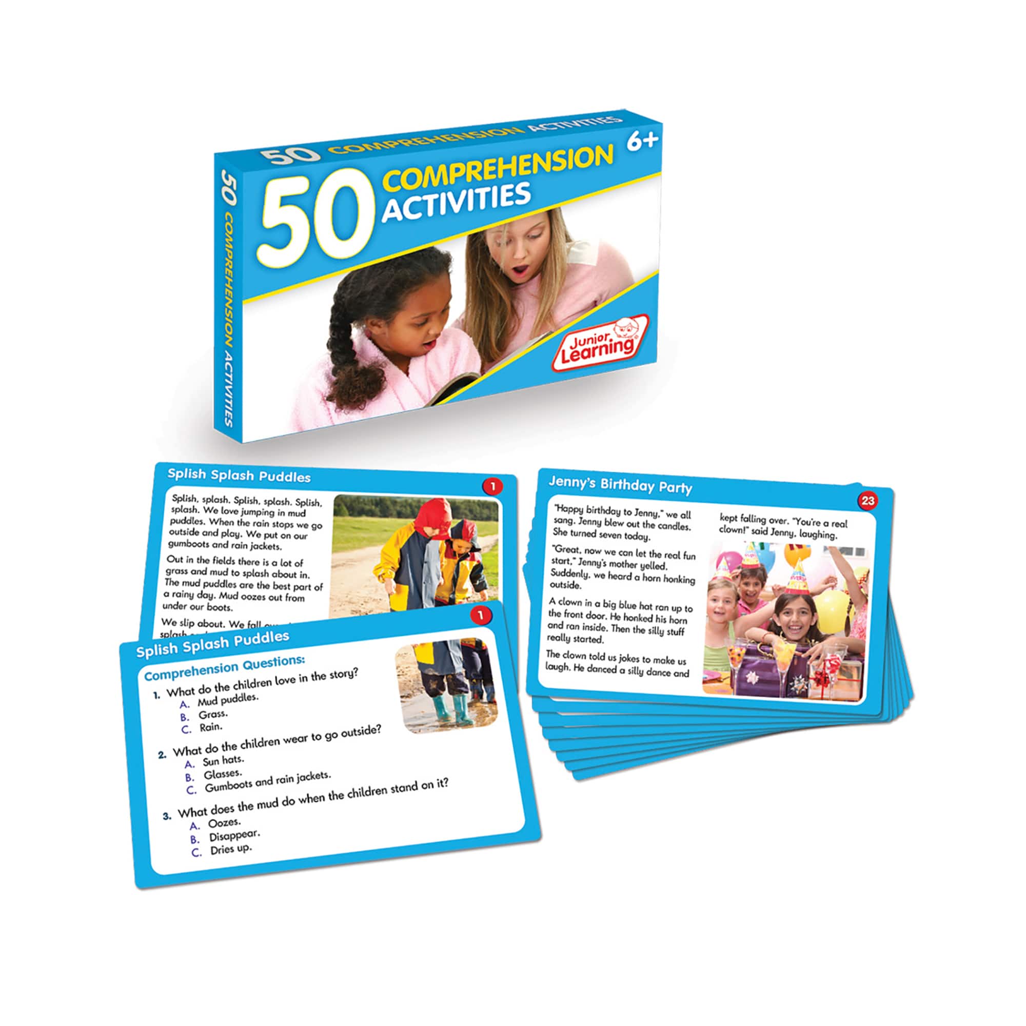 Junior Learning® 50 Comprehension Activities Learning Set