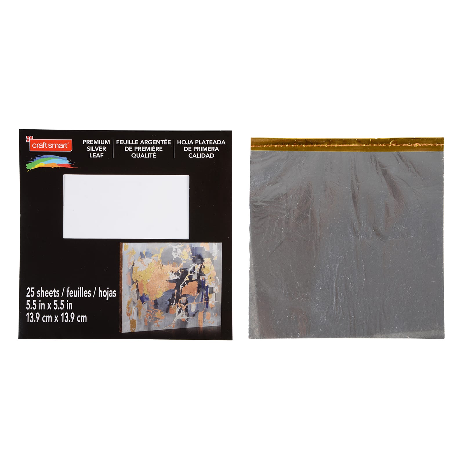 6 Packs: 25 ct. (150 total) Premium Silver Leaf Sheets by Craft Smart®