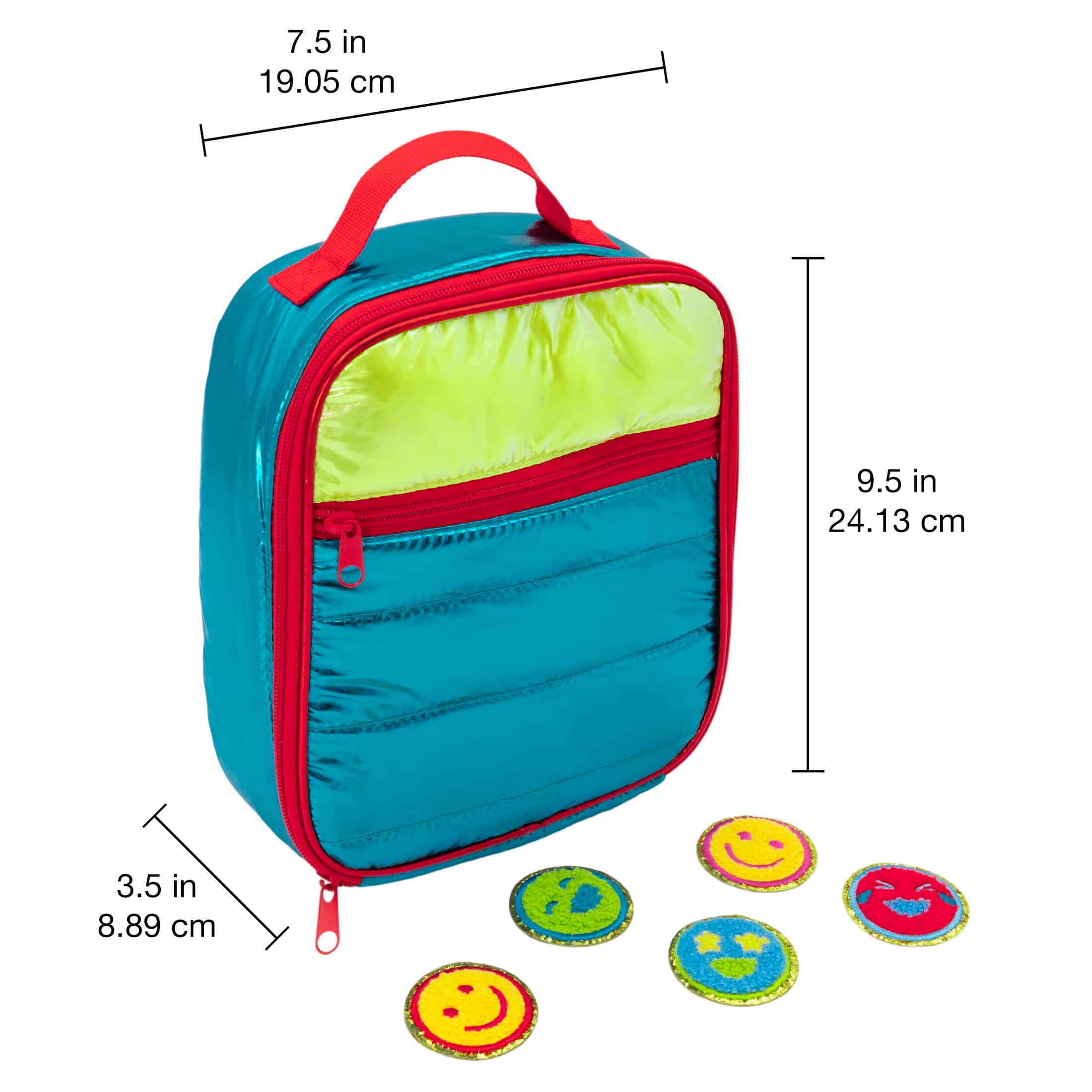 Class Rules! 10.5" Lunch Bag with Patches by B2C