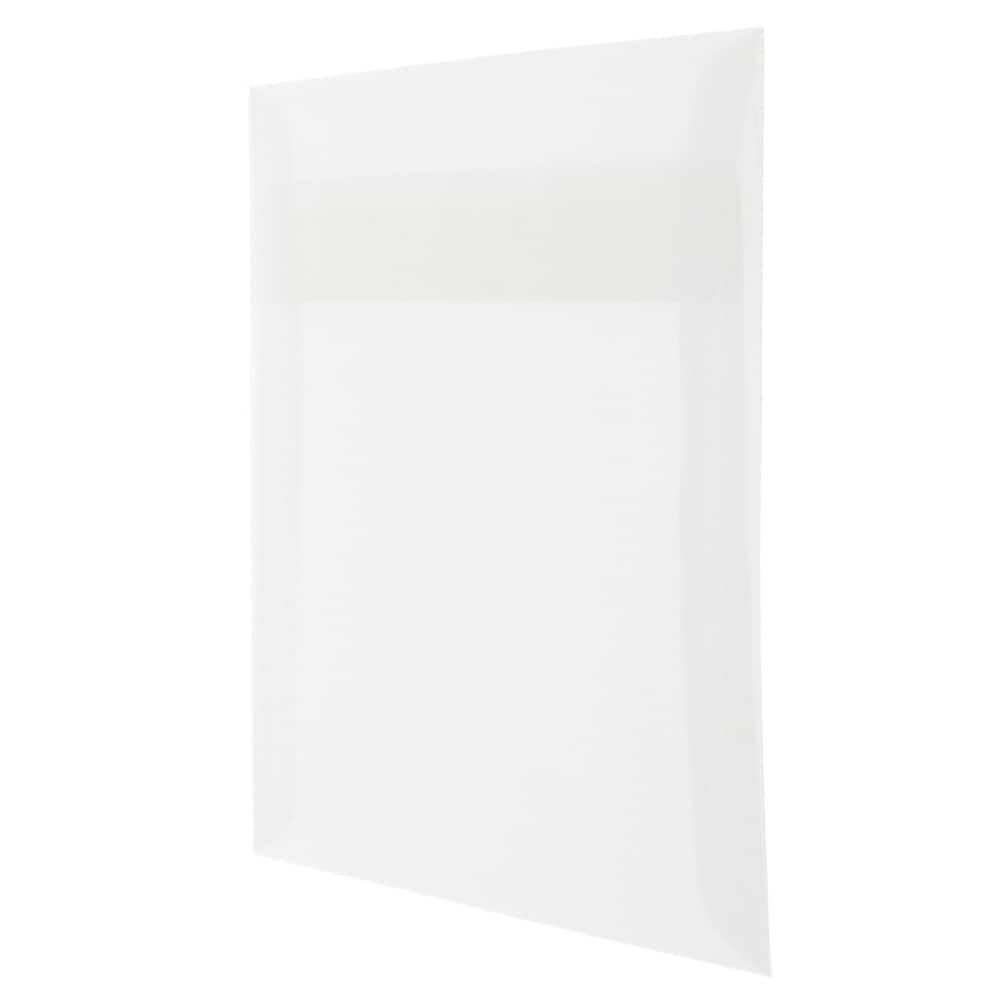 JAM Paper Clear Square Translucent Vellum Invitation Envelopes