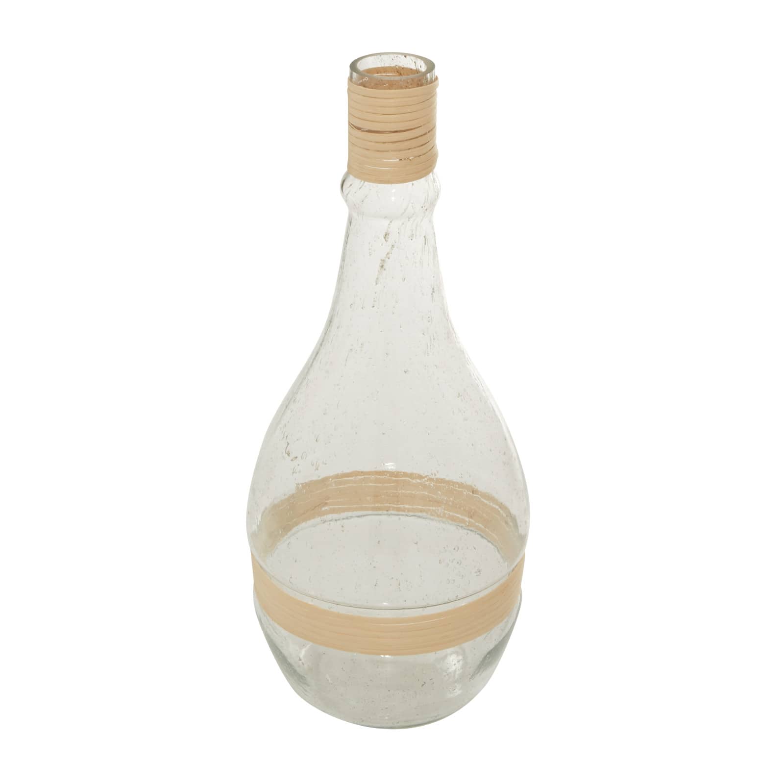 20" Clear Glass Coastal Vase