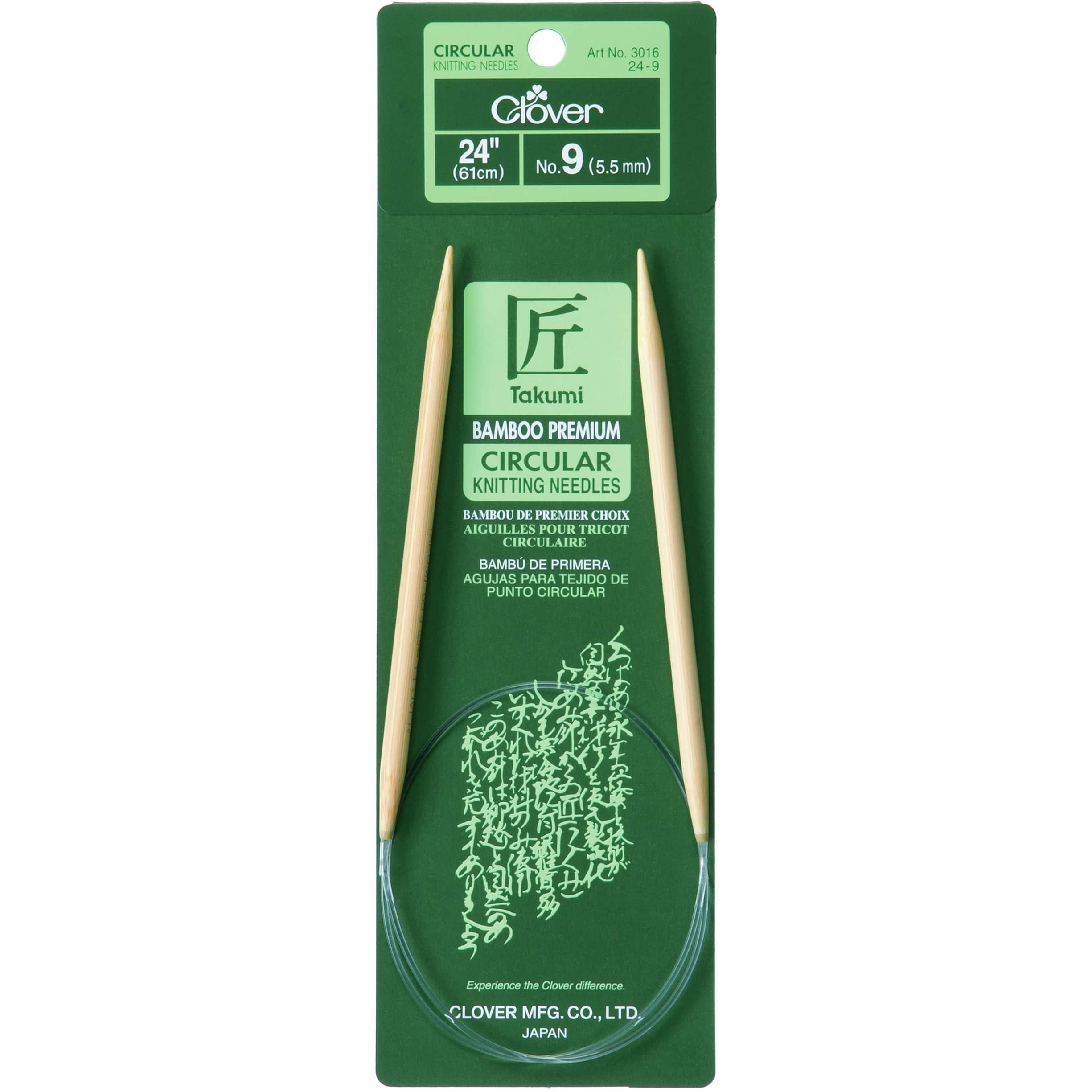 Clover Takumi® 29" Bamboo Circular Knitting Needles