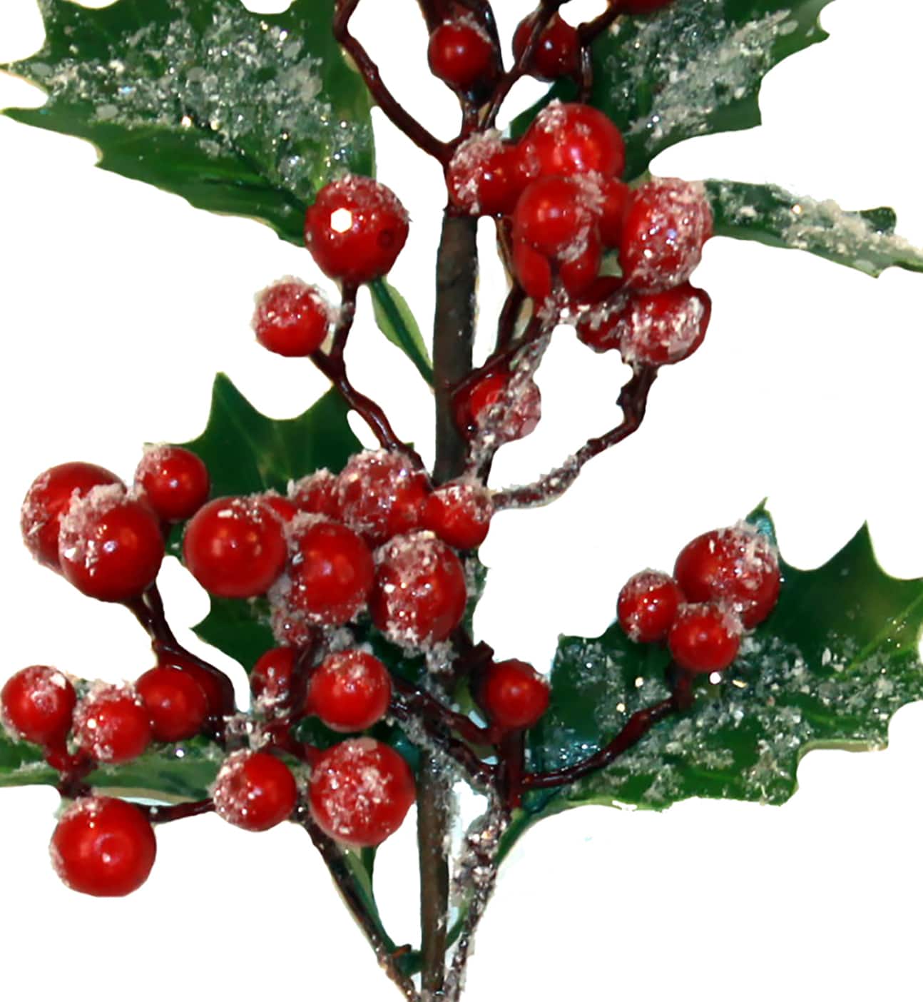 11" Artificial Christmas Iced Berry Pick, 6ct.
