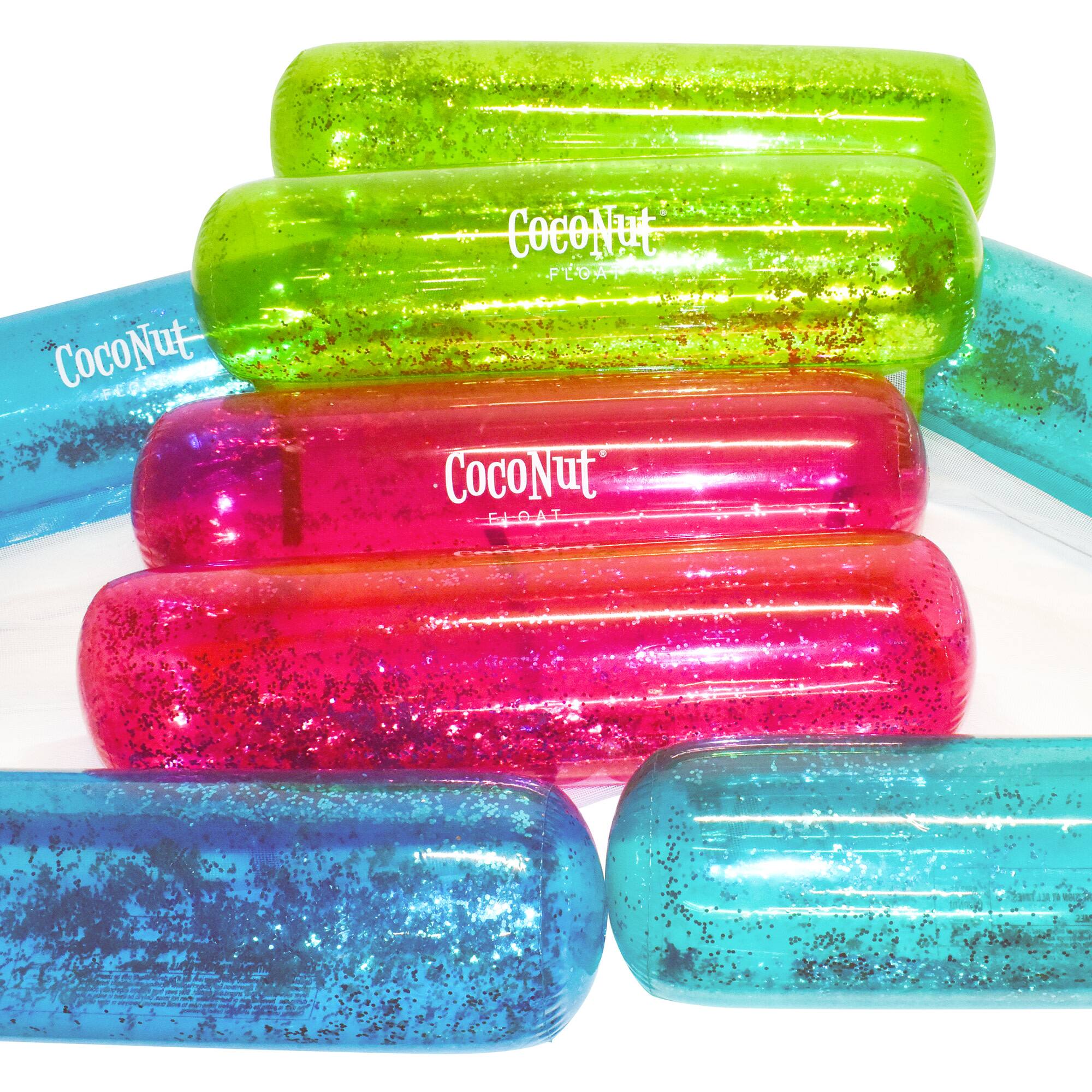 CocoNut Float 4ft. Green Glitter Hammock Pool Lounger