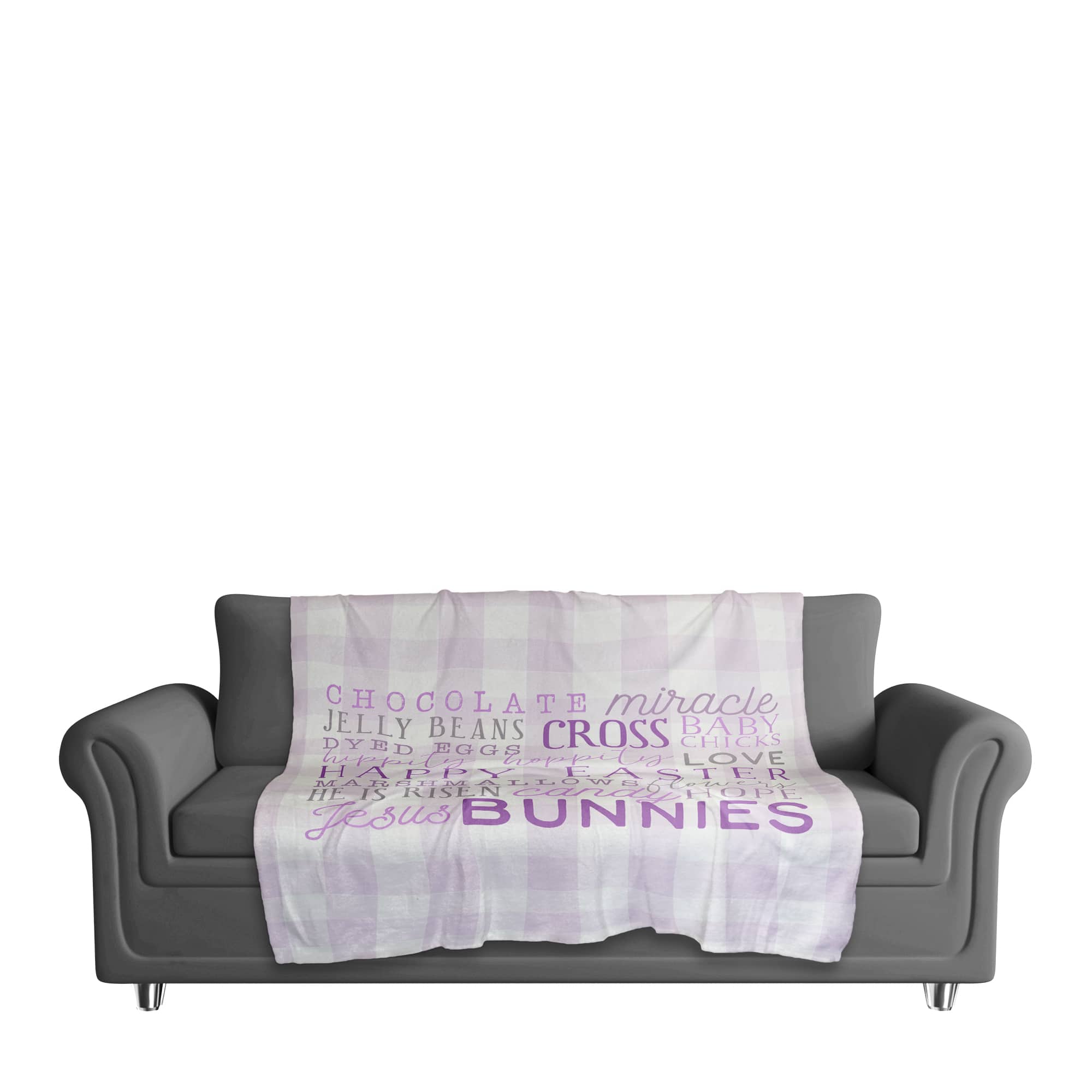 Easter Day Words Blanket 50" x 60" Sherpa Fleece Blanket