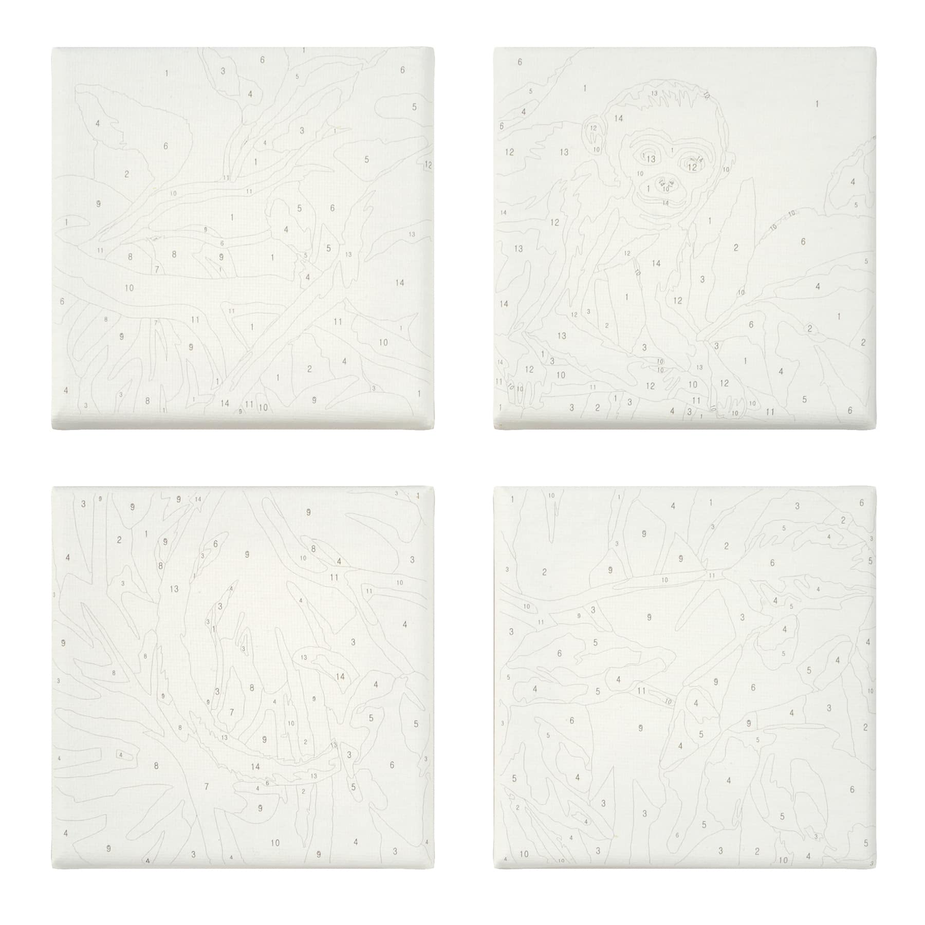 Jungle Paint-by-Number Mini Kit by Artist's Loft®