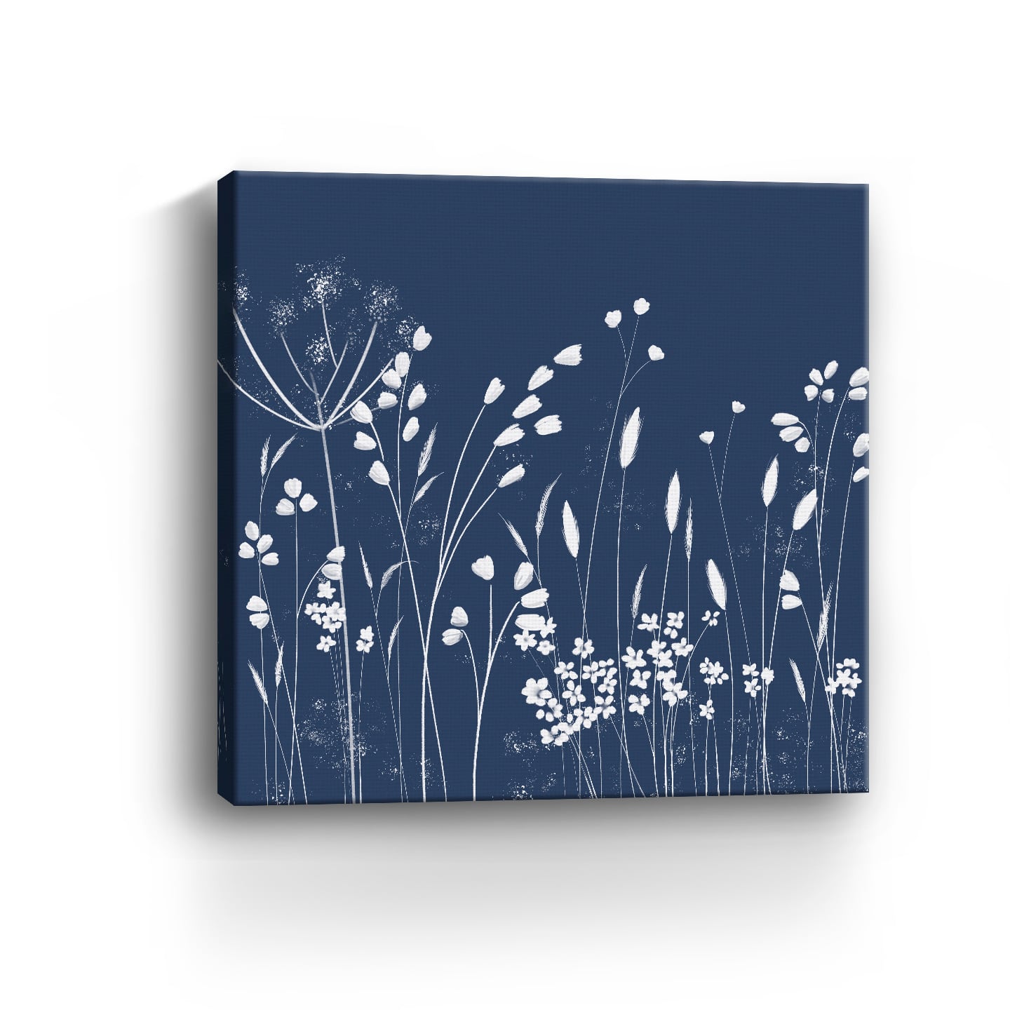 Indigo Flowers II Canvas Giclee