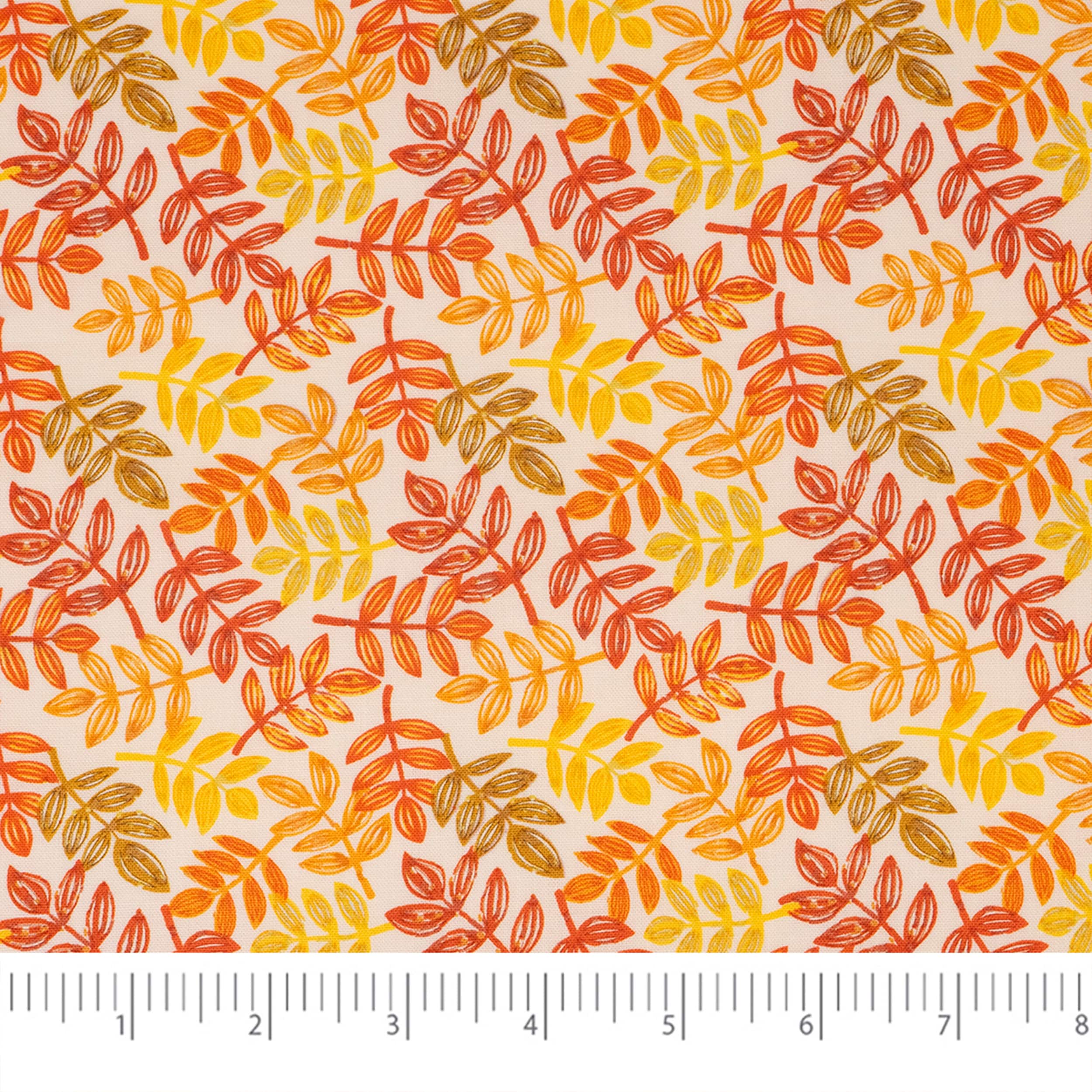 SINGER Fall Leaves Cotton Fabric