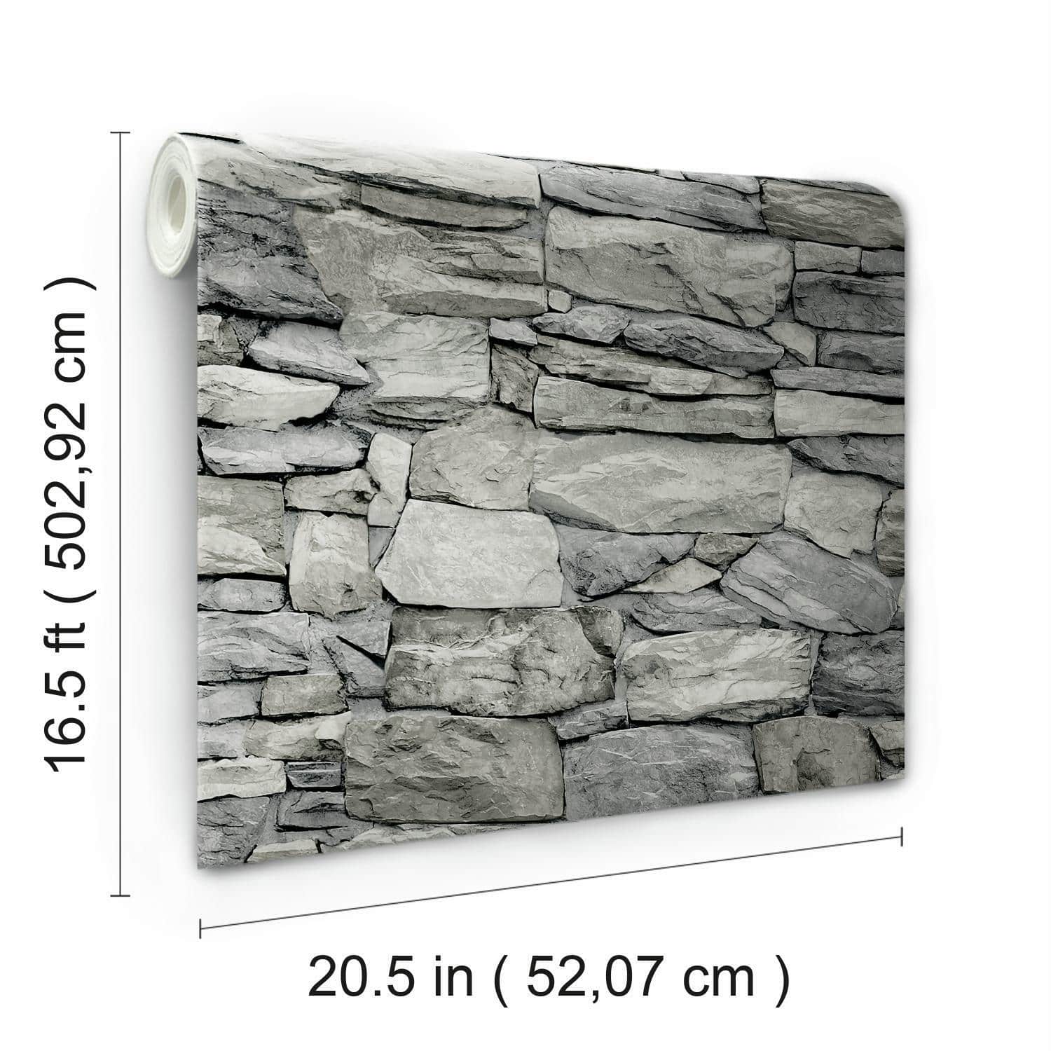 RoomMates Stone Peel & Stick Wallpaper