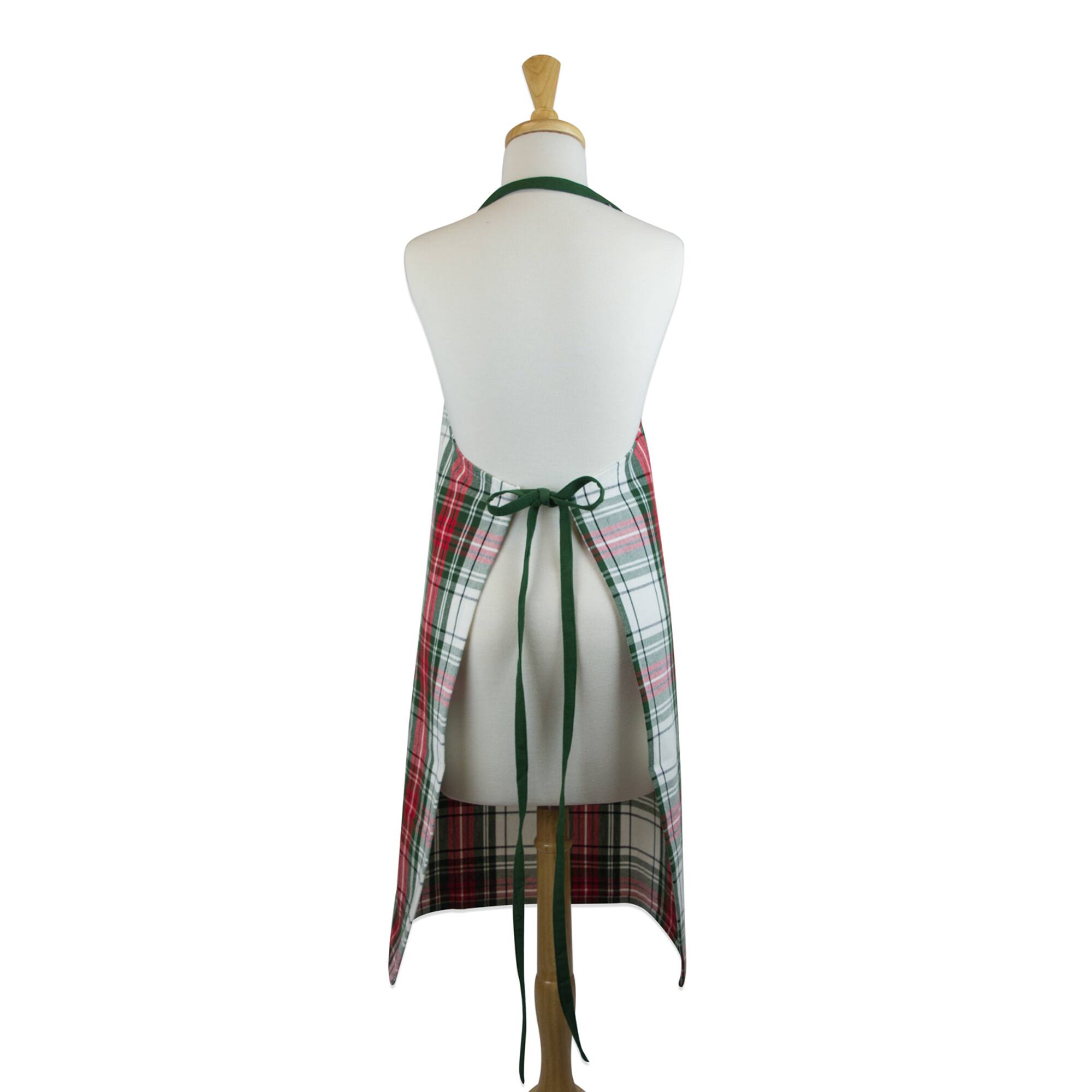 DII® Christmas Plaid Chef Apron