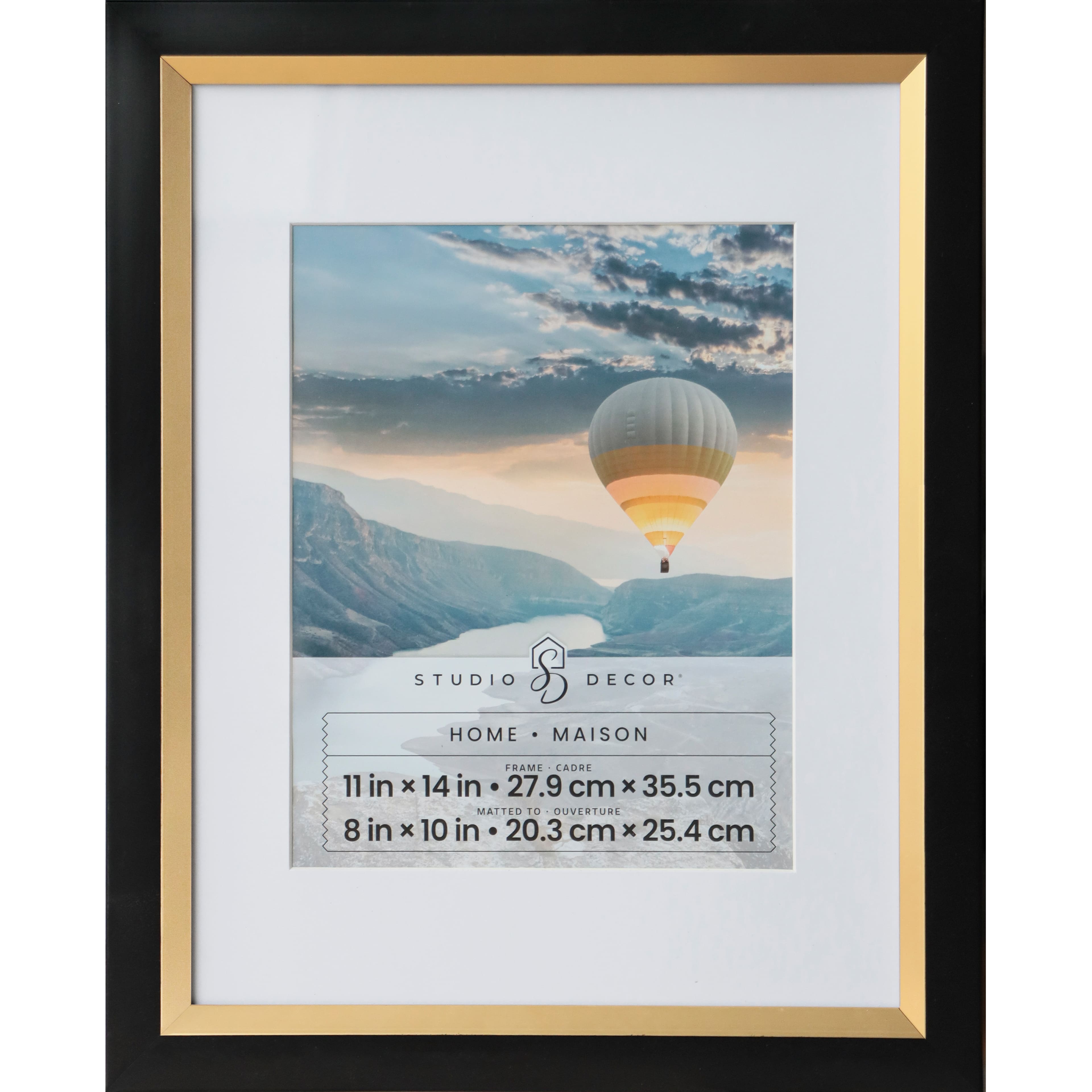 Home Black & Gold Frame with Mat by Studio Décor®
