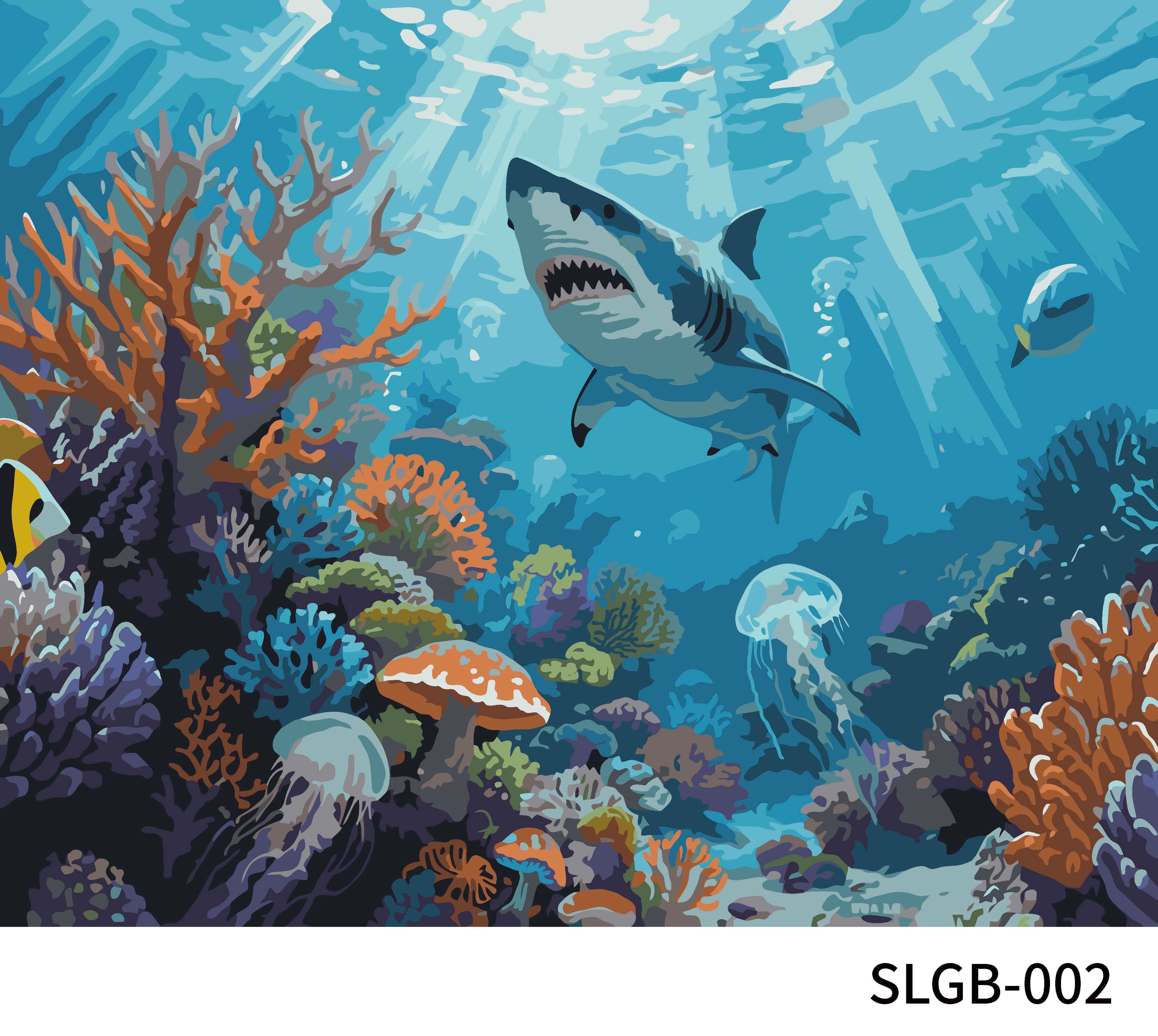 20" x 16" Great Barrier Reef Shark Paint-by-Number by Artist's Loft®