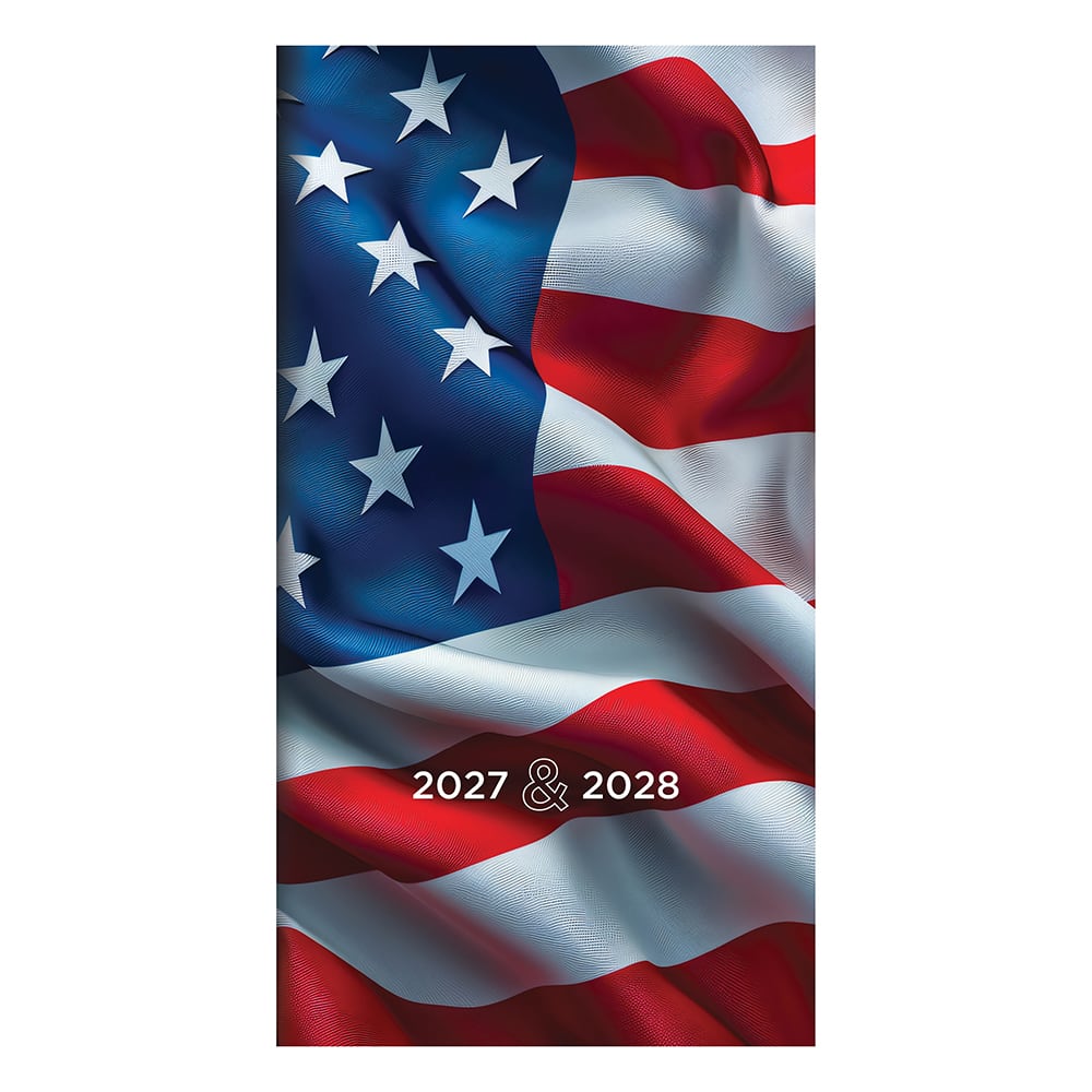 2027-2028 Flag Small Monthly Pocket Planner
