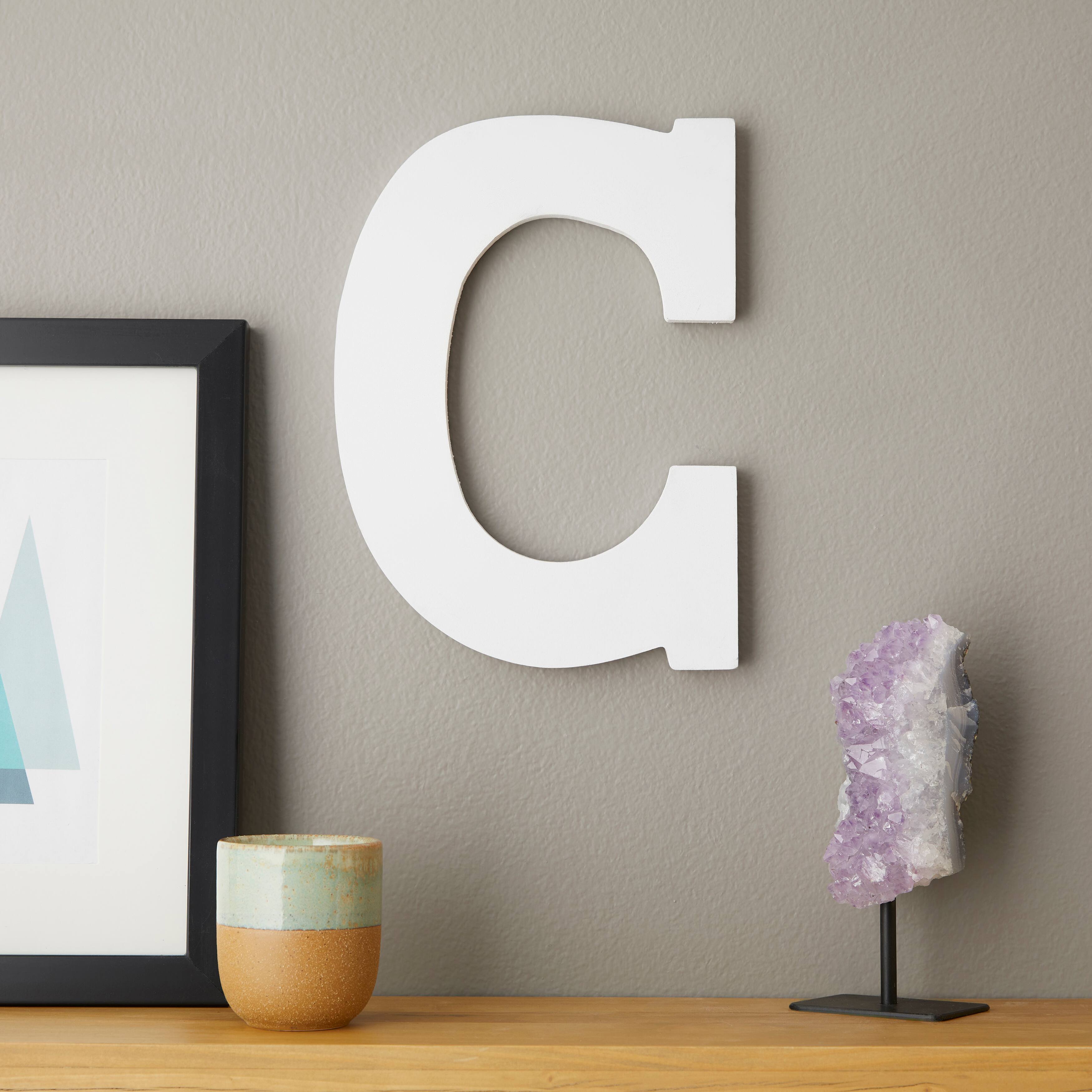 9" White MDF Whimsy Letter by Make Market®