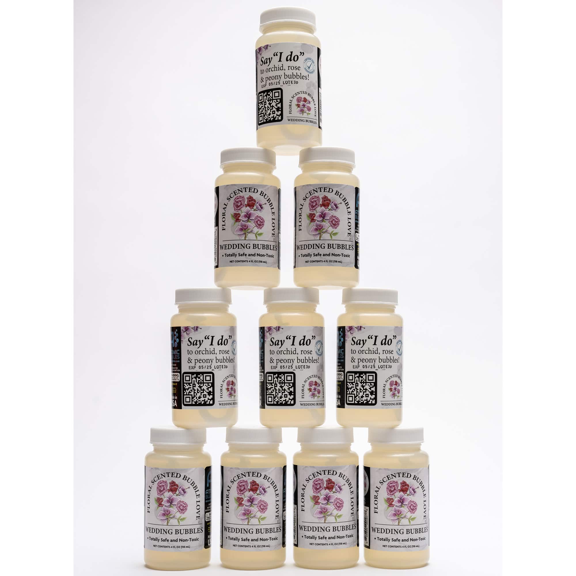 Atomic Bubbles 4oz. Bubble Love Floral Scented Bubbles, 10ct.