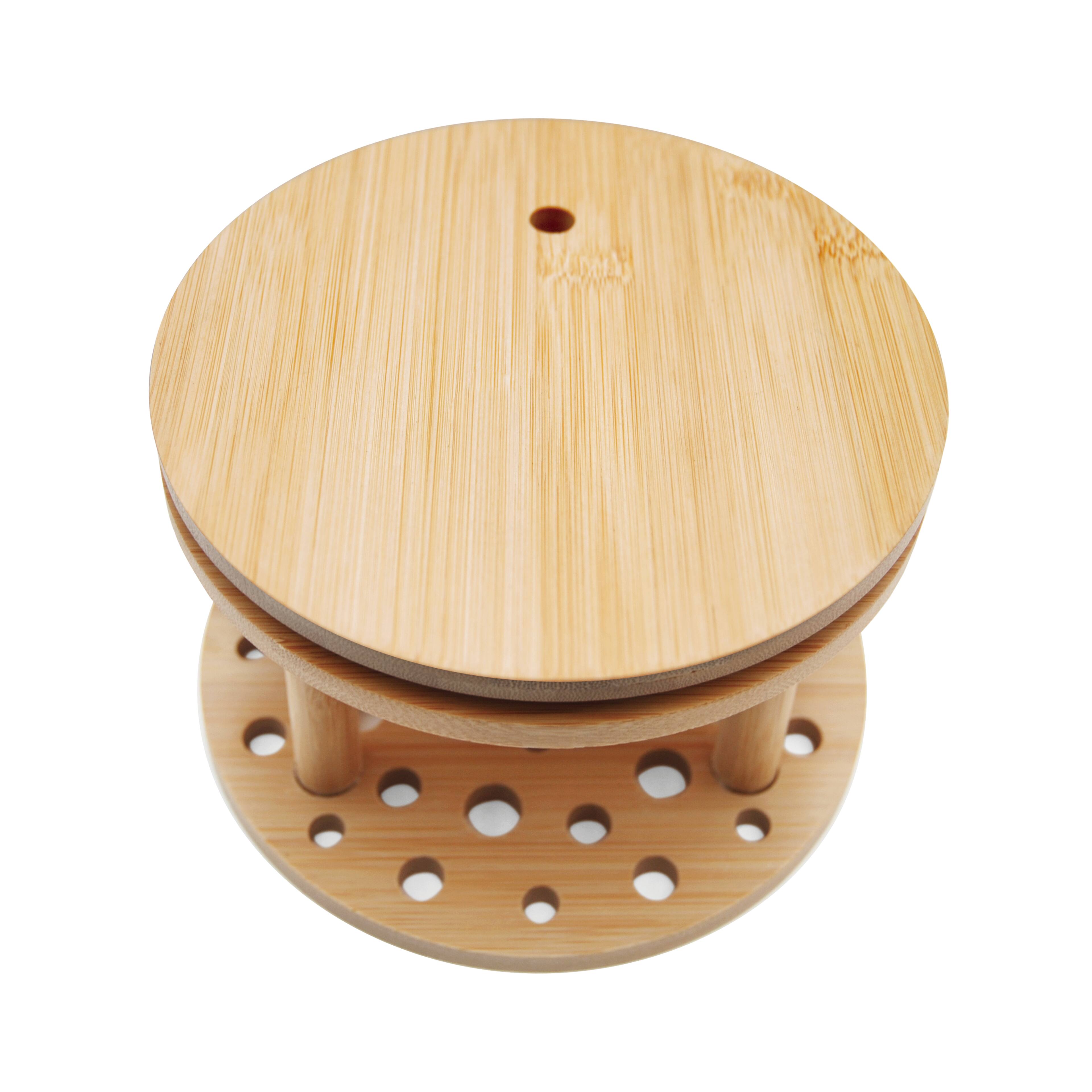 6 Pack: 6.25" Rotating Bamboo Paint Brush Organizer by Artist's Loft®