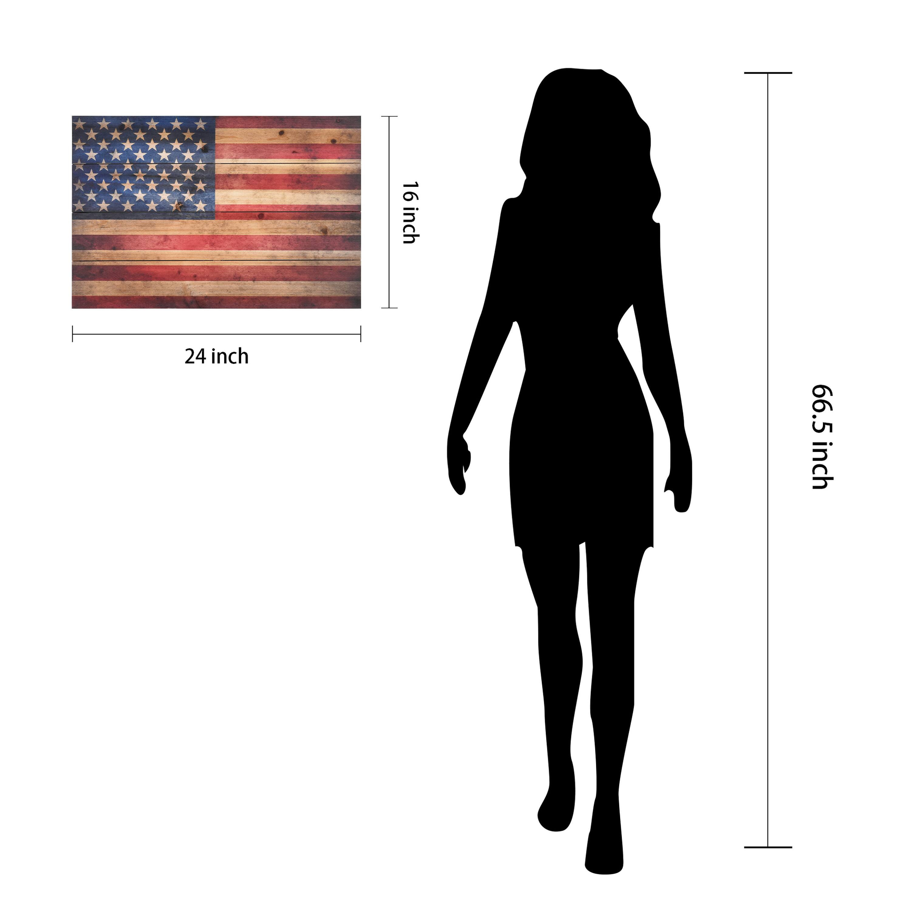 Empire Art Direct Arte de Legno American Dream Fir Wood Planks Wall Art