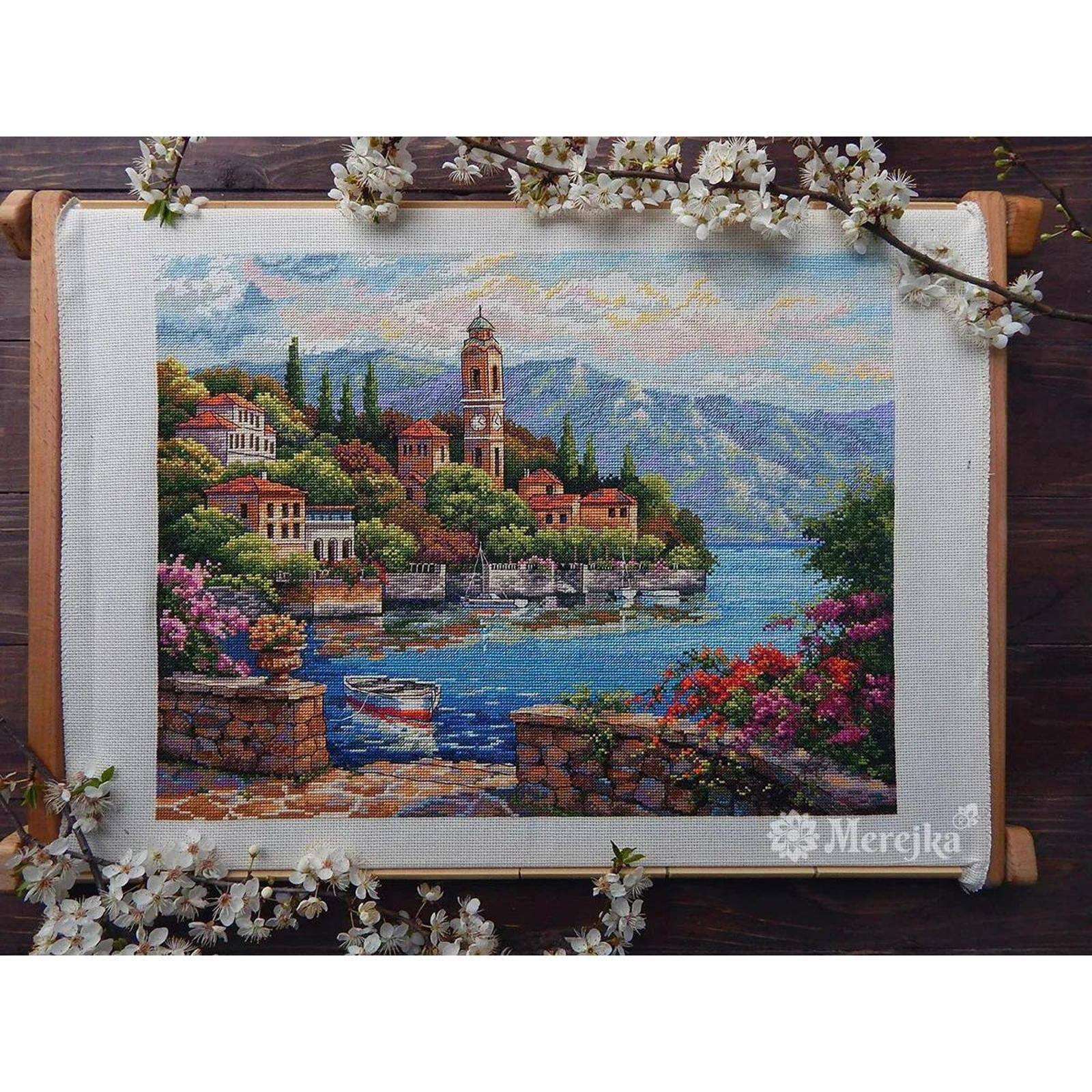 Merejka® Lago di Como Counted Cross Stitch Kit